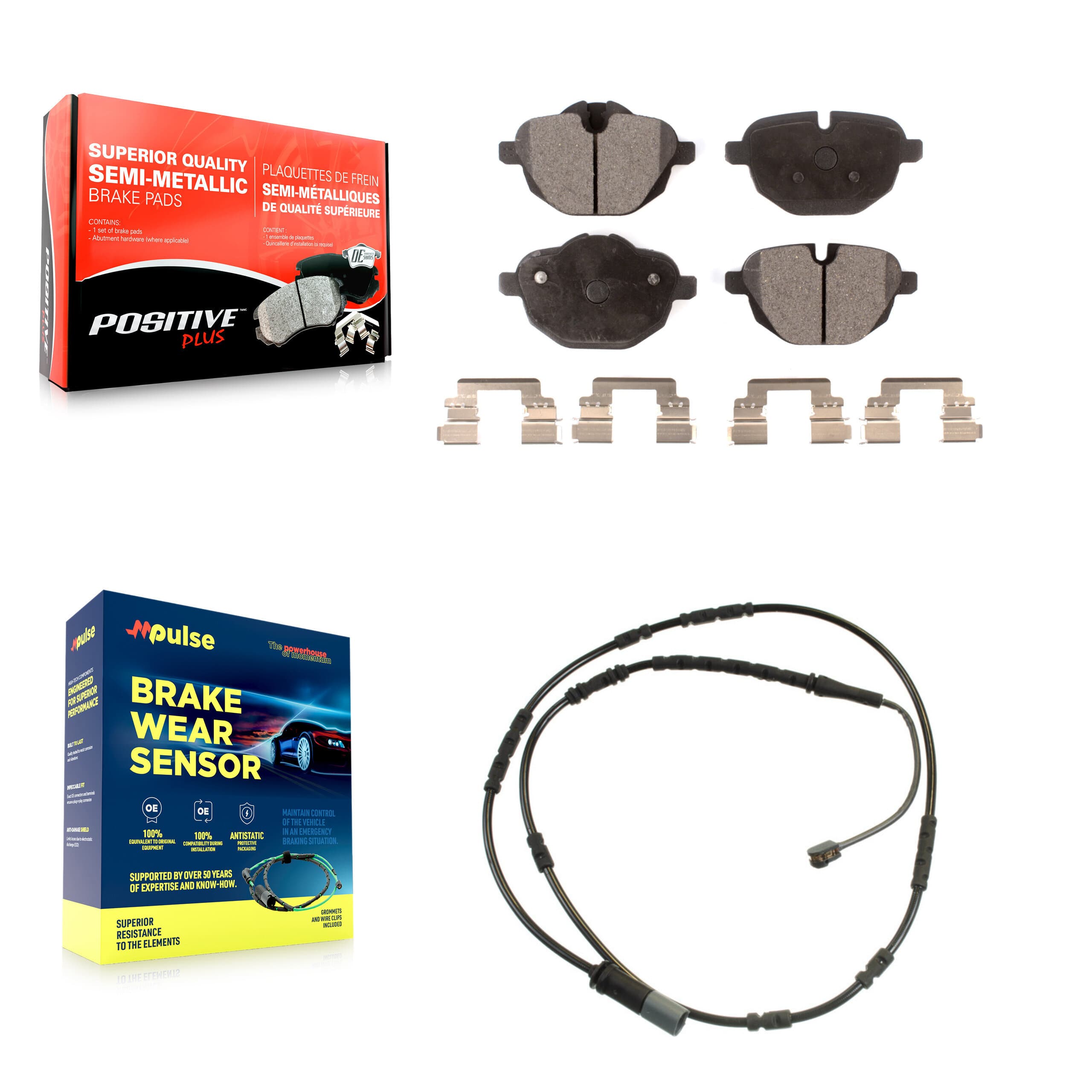 Positive Plus - KPW-101058 - Rear Disc Brake Pad Kits image 1