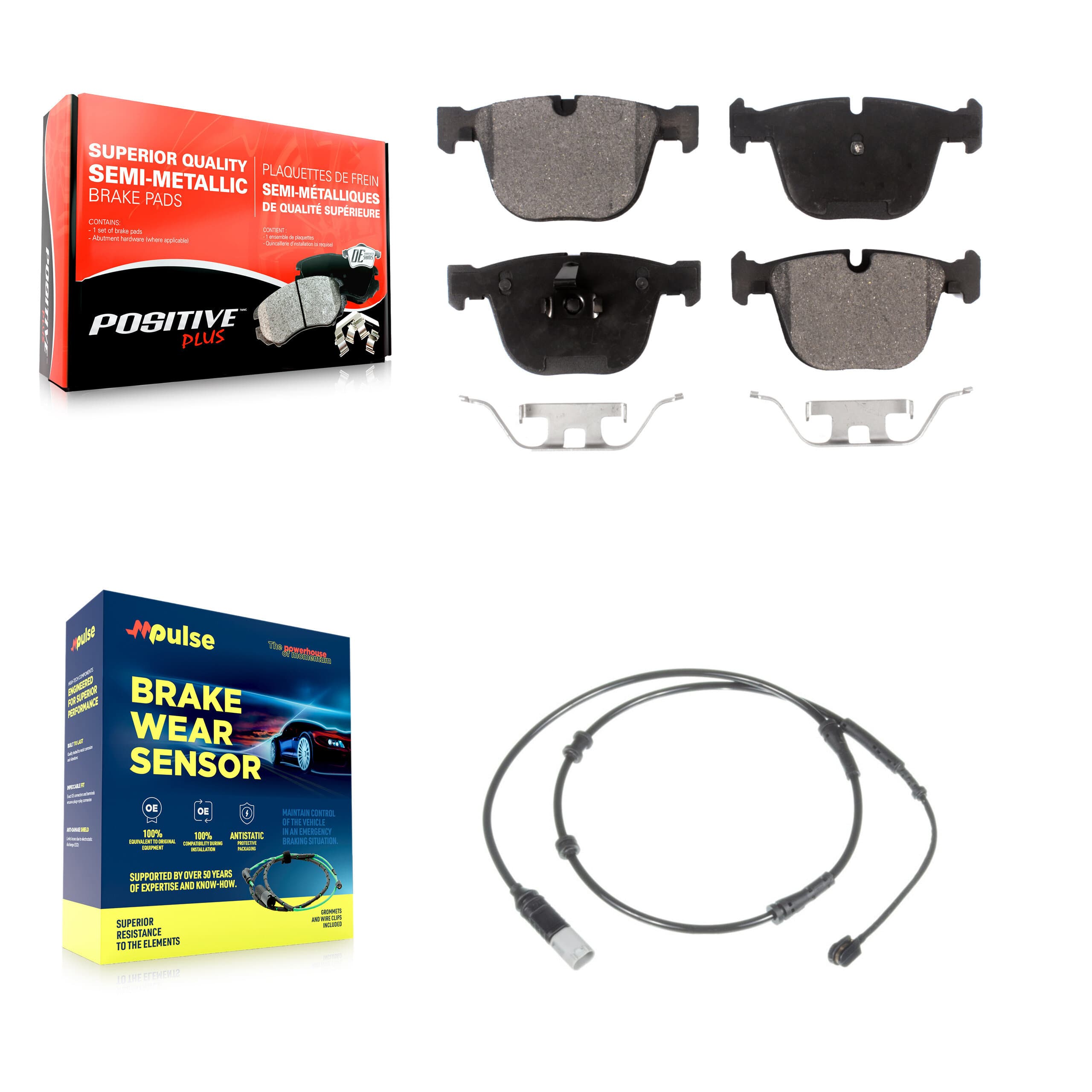 Positive Plus - KPW-101059 - Rear Disc Brake Pad Kits image 1