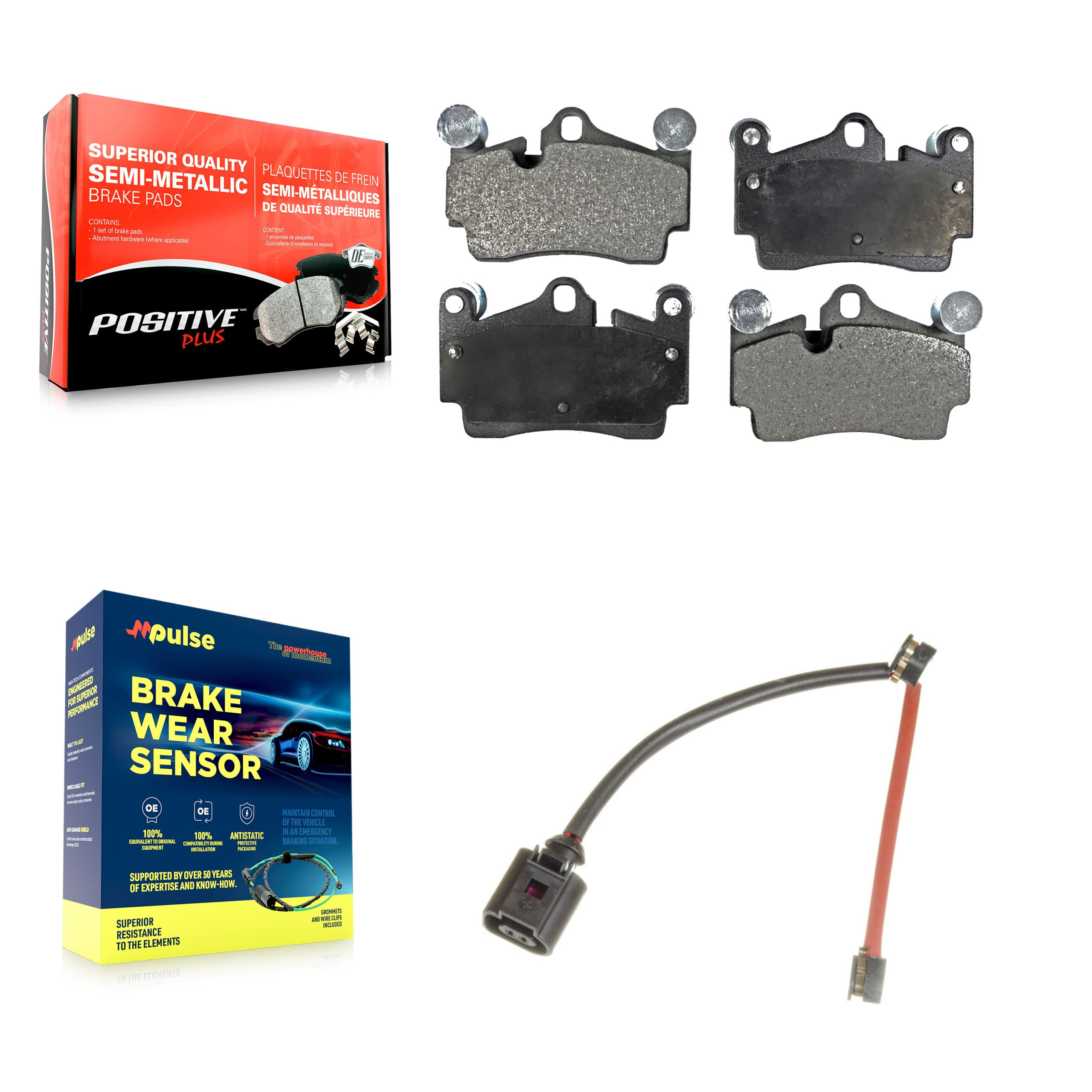 Positive Plus - KPW-101065 - Rear Disc Brake Pad Kits image 1