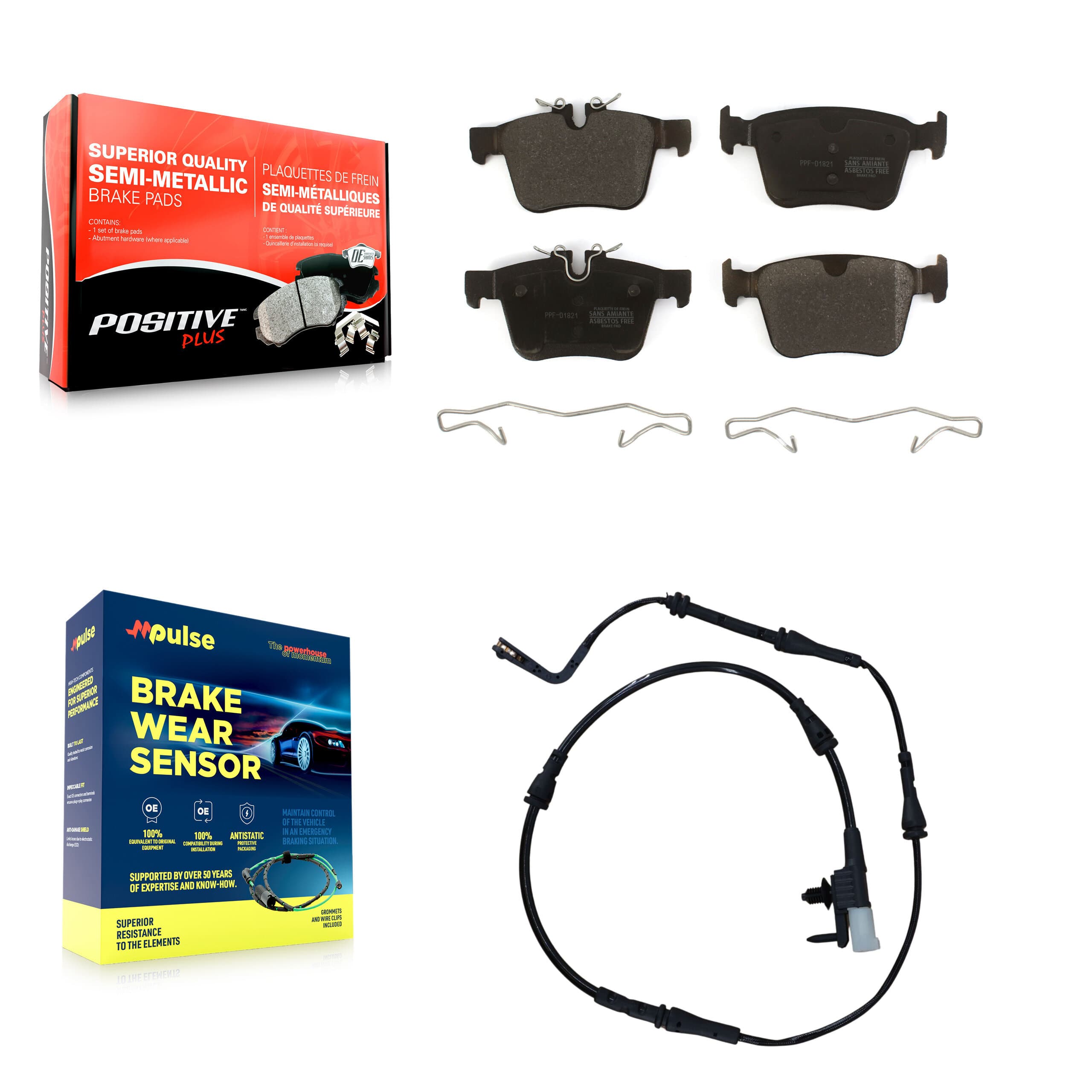 Positive Plus - KPW-101069 - Rear Disc Brake Pad Kits image 1