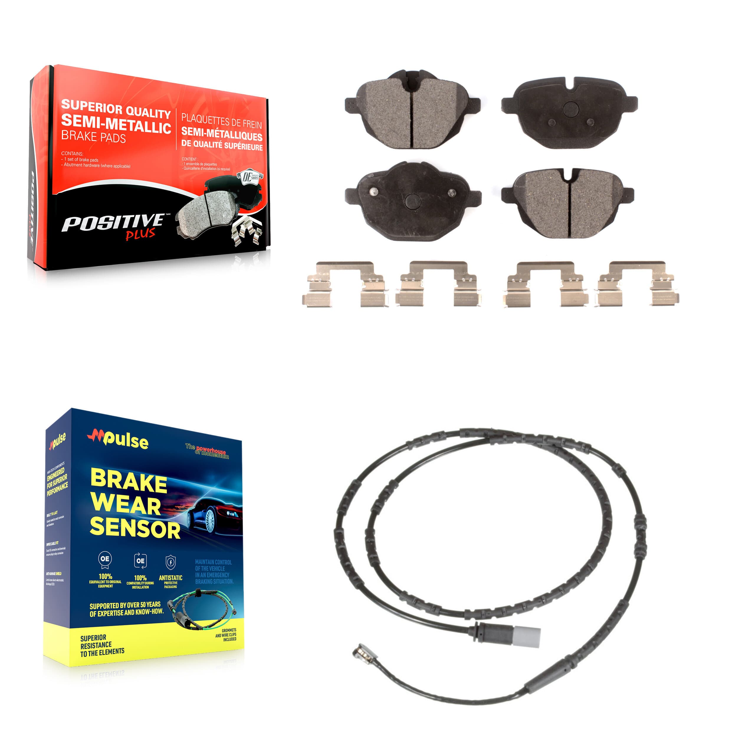 Positive Plus - KPW-101090 - Rear Disc Brake Pad Kits image 1