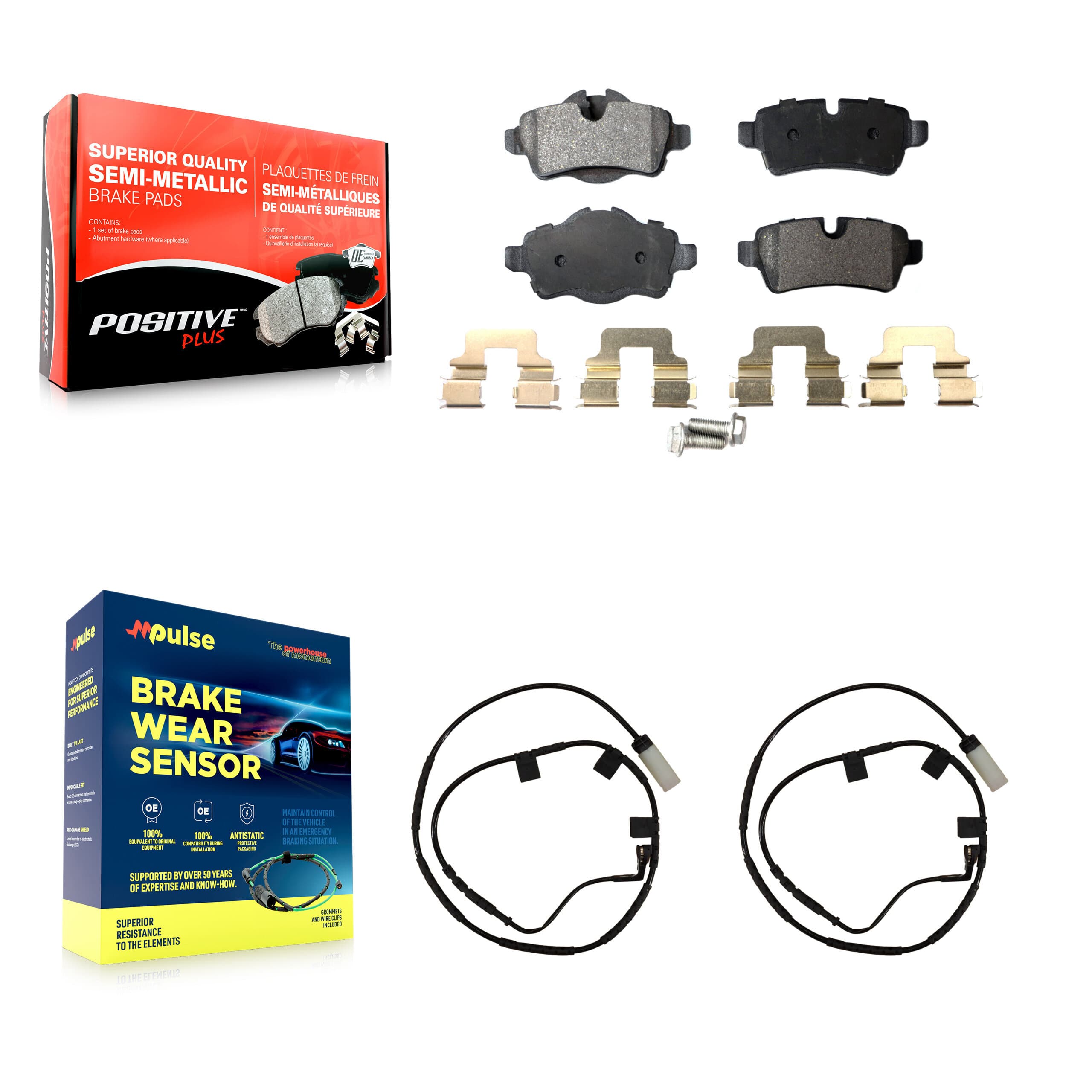 Positive Plus - KPW-101106 - Rear Disc Brake Pad Kits image 1