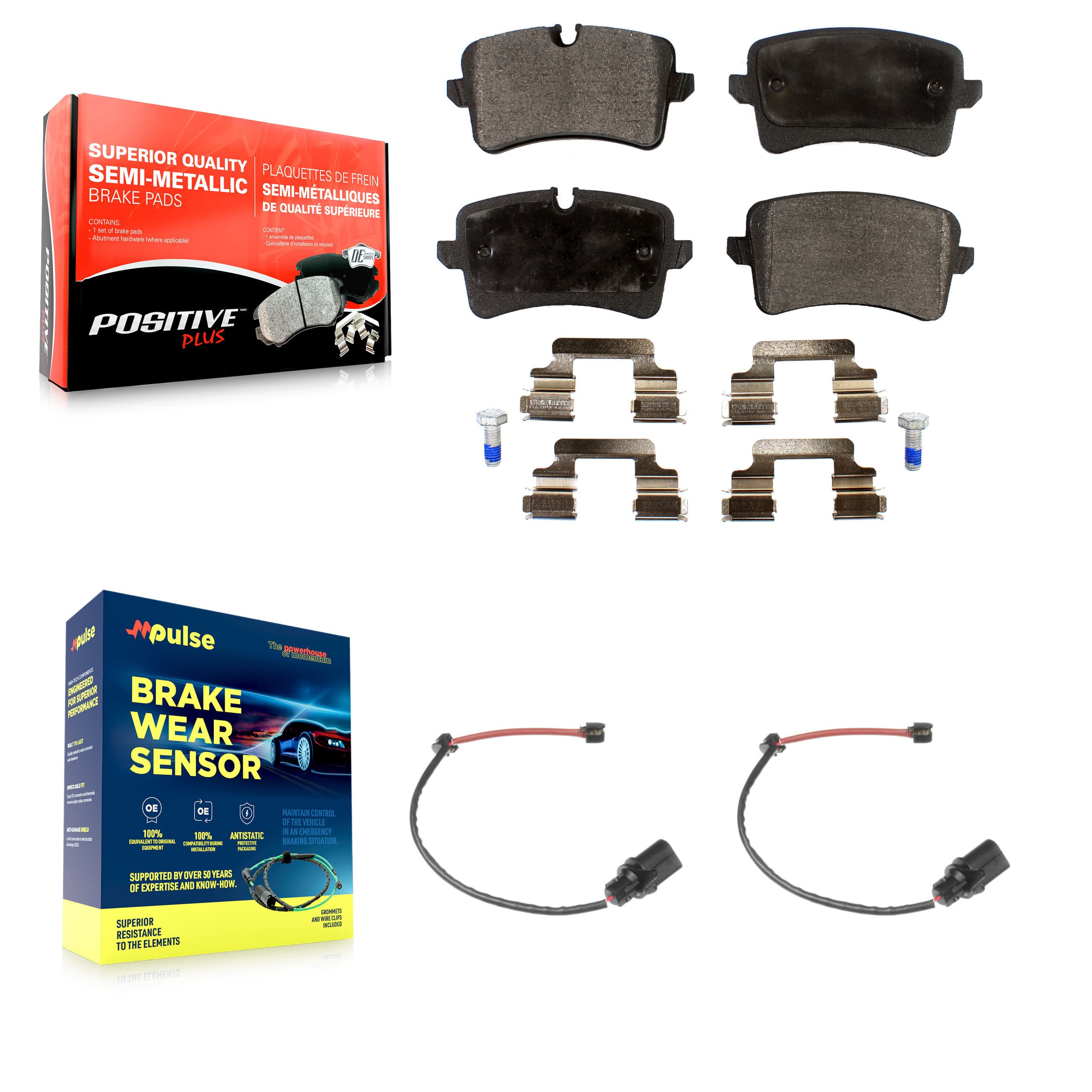 Positive Plus - KPW-101107 - Rear Disc Brake Pad Kits image 1