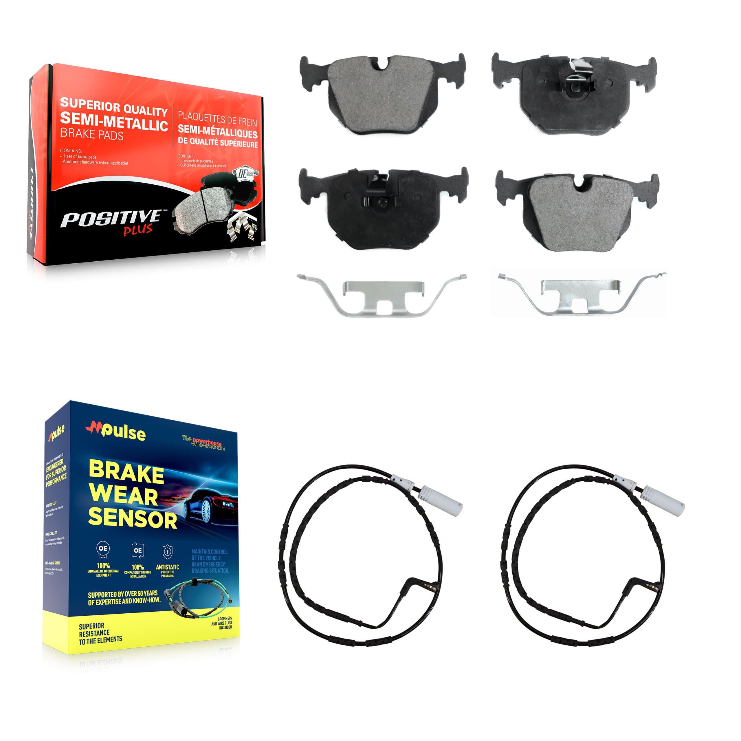 Positive Plus - KPW-101132 - Rear Disc Brake Pad Kits image 1