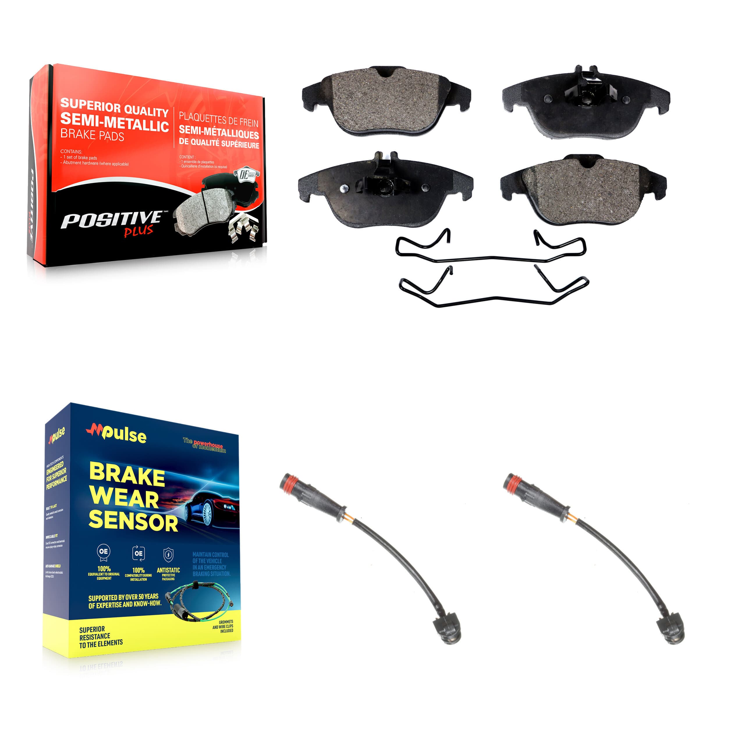 Positive Plus - KPW-101154 - Rear Disc Brake Pad Kits image 1