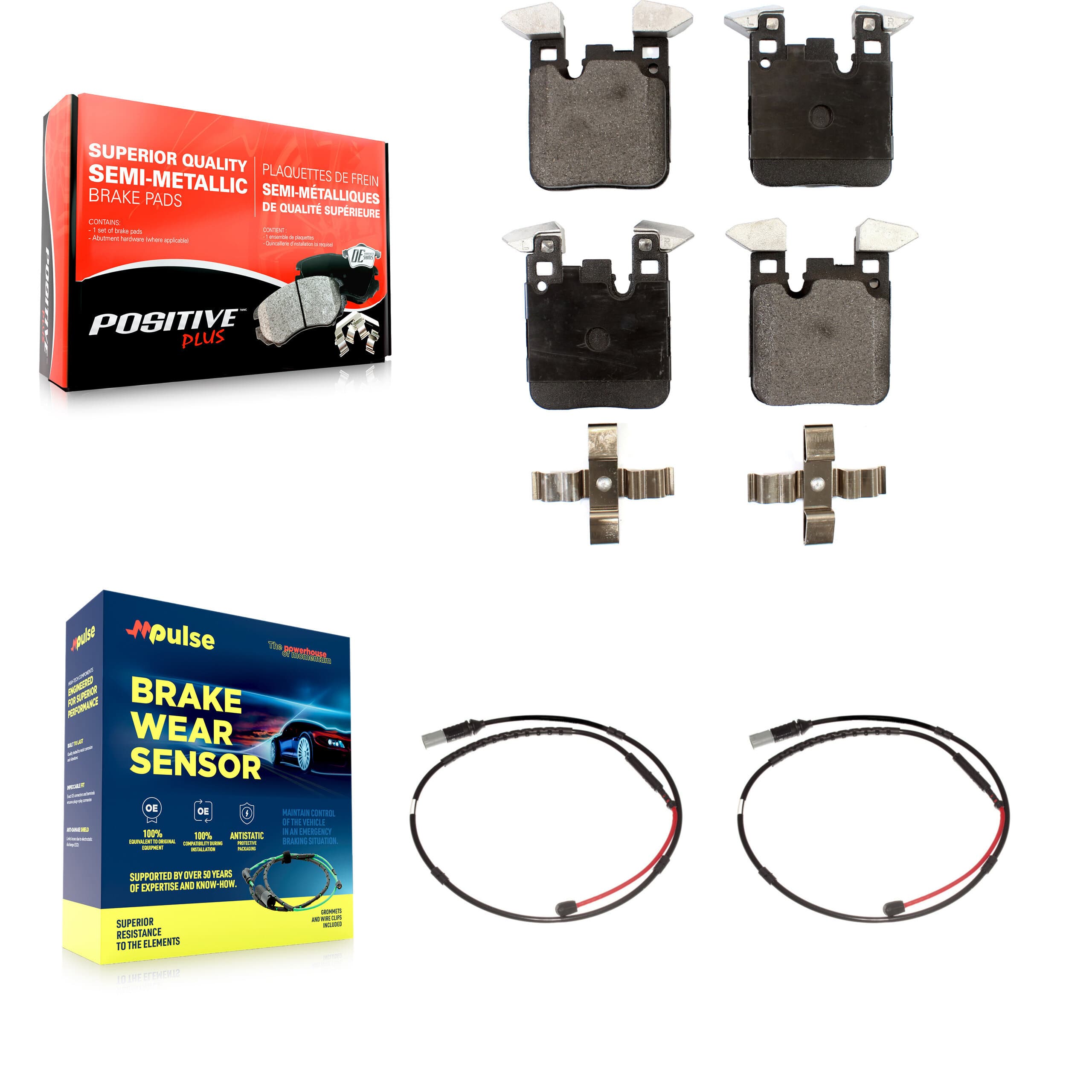Positive Plus - KPW-101170 - Rear Disc Brake Pad Kits image 1
