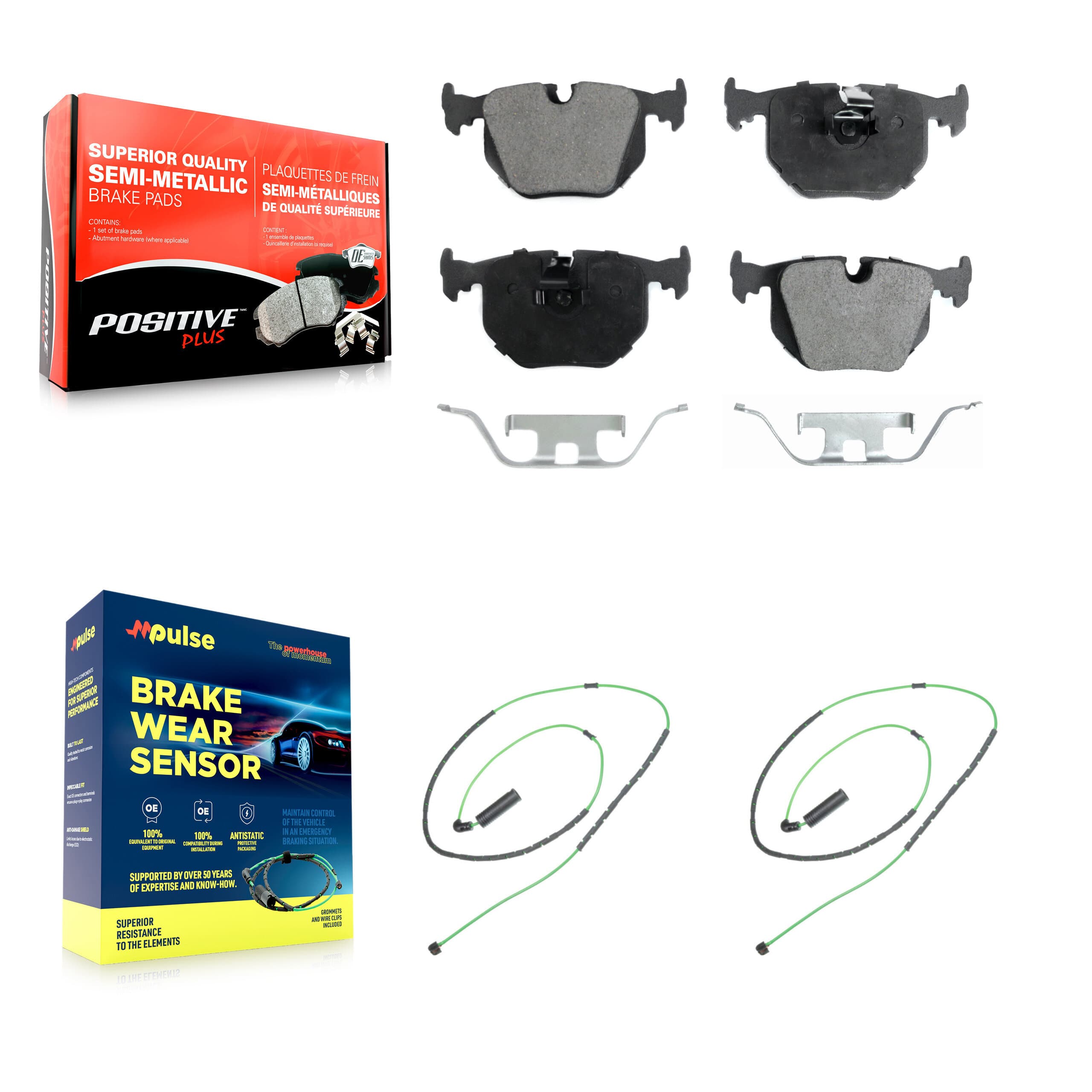 Positive Plus - KPW-101171 - Rear Disc Brake Pad Kits image 1