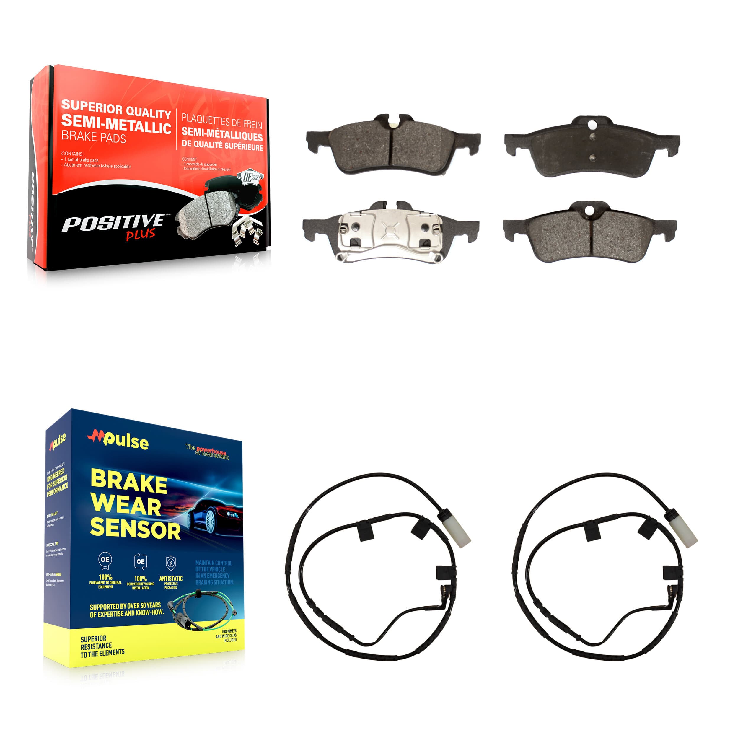 Positive Plus - KPW-101172 - Rear Disc Brake Pad Kits image 1