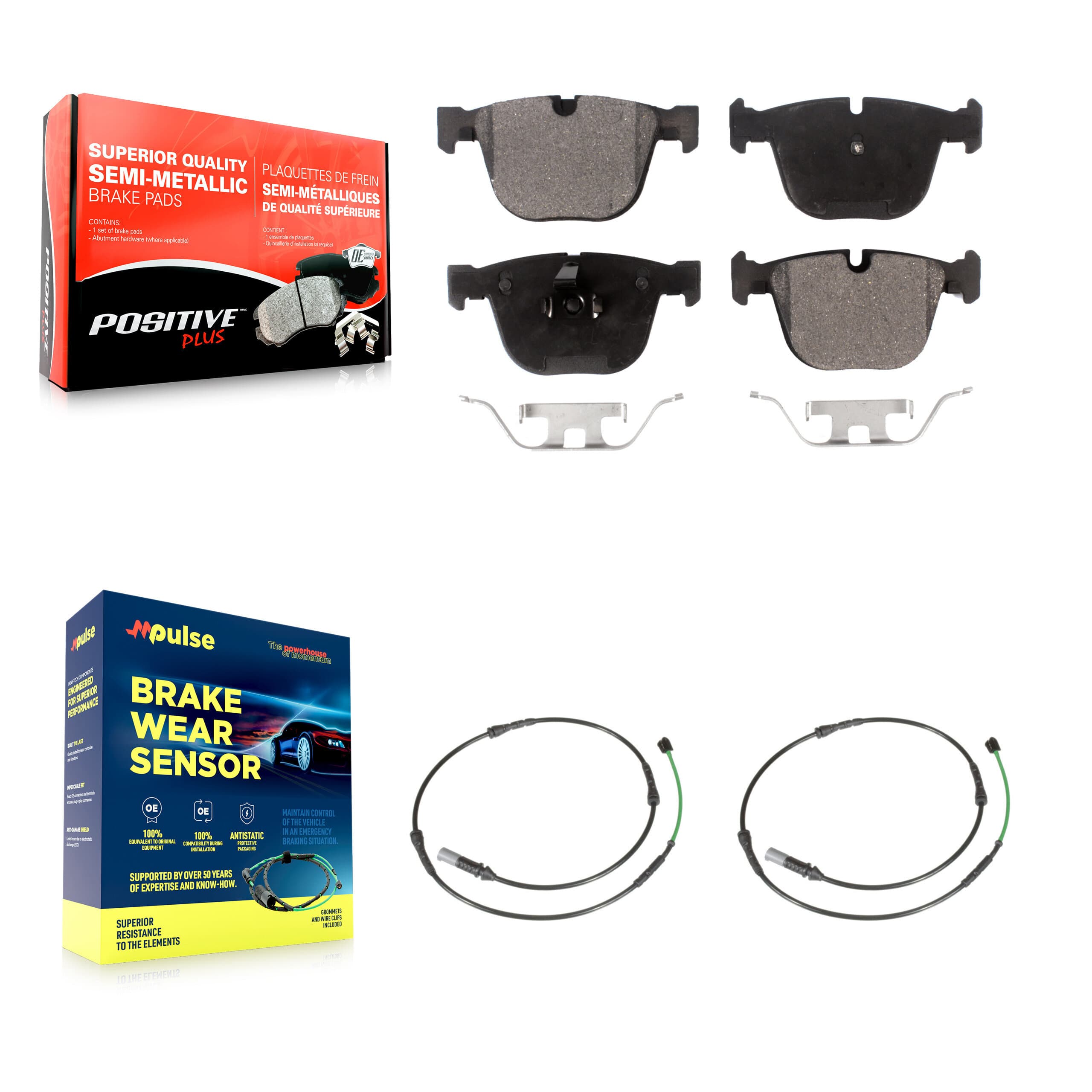 Positive Plus - KPW-101184 - Rear Disc Brake Pad Kits image 1