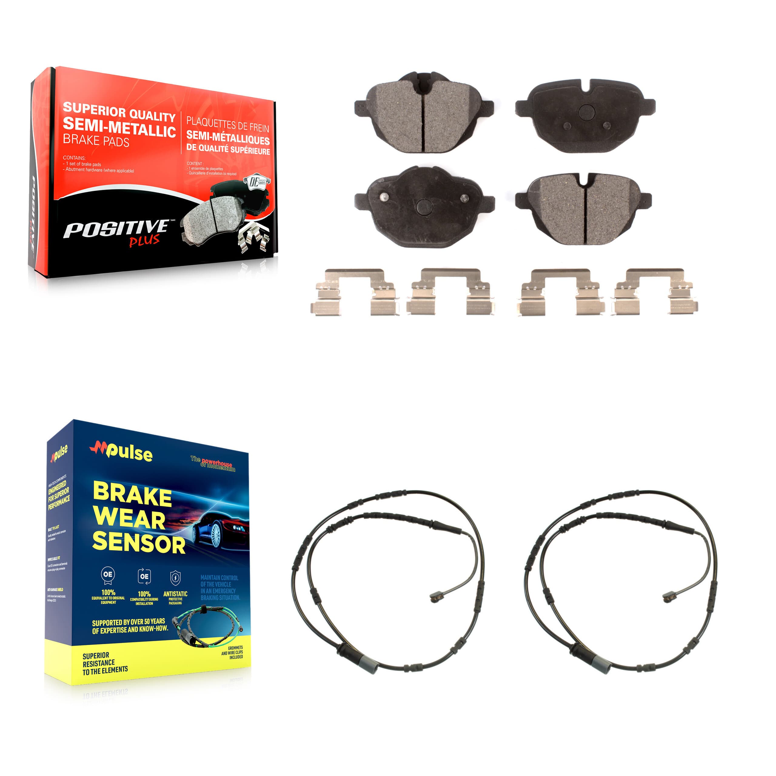 Positive Plus - KPW-101194 - Rear Disc Brake Pad Kits image 1