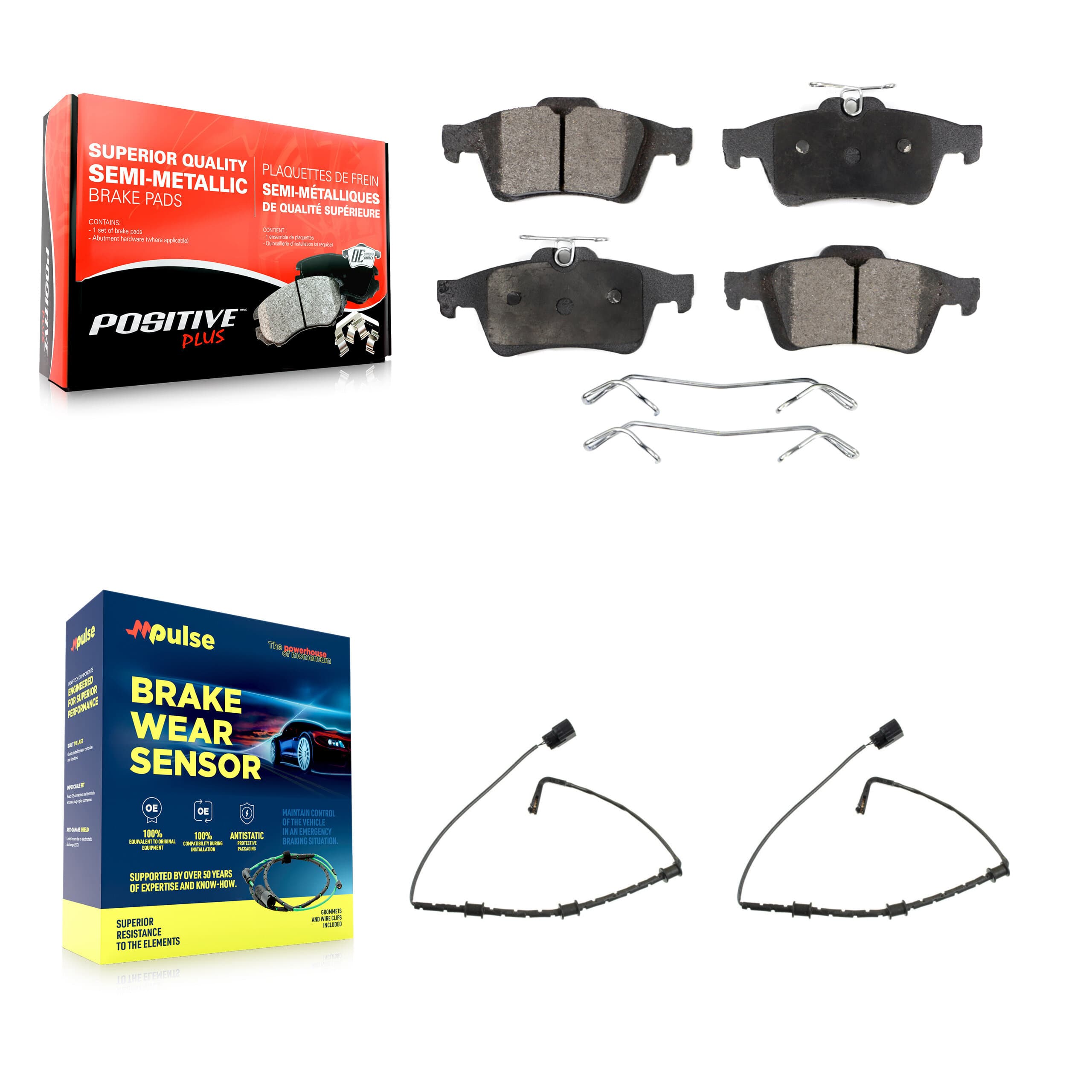 Positive Plus - KPW-101198 - Rear Disc Brake Pad Kits image 1