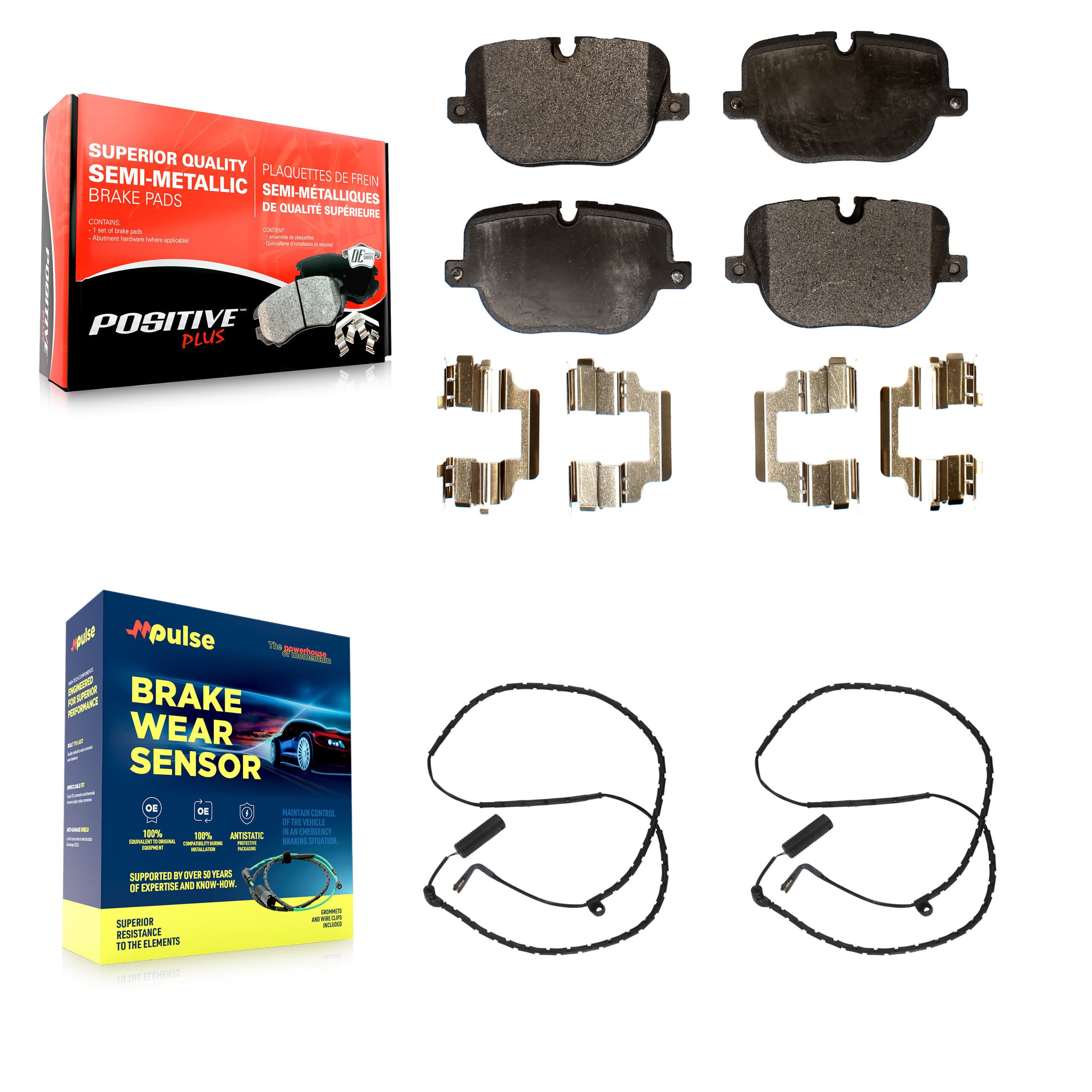 Positive Plus - KPW-101208 - Rear Disc Brake Pad Kits image 1