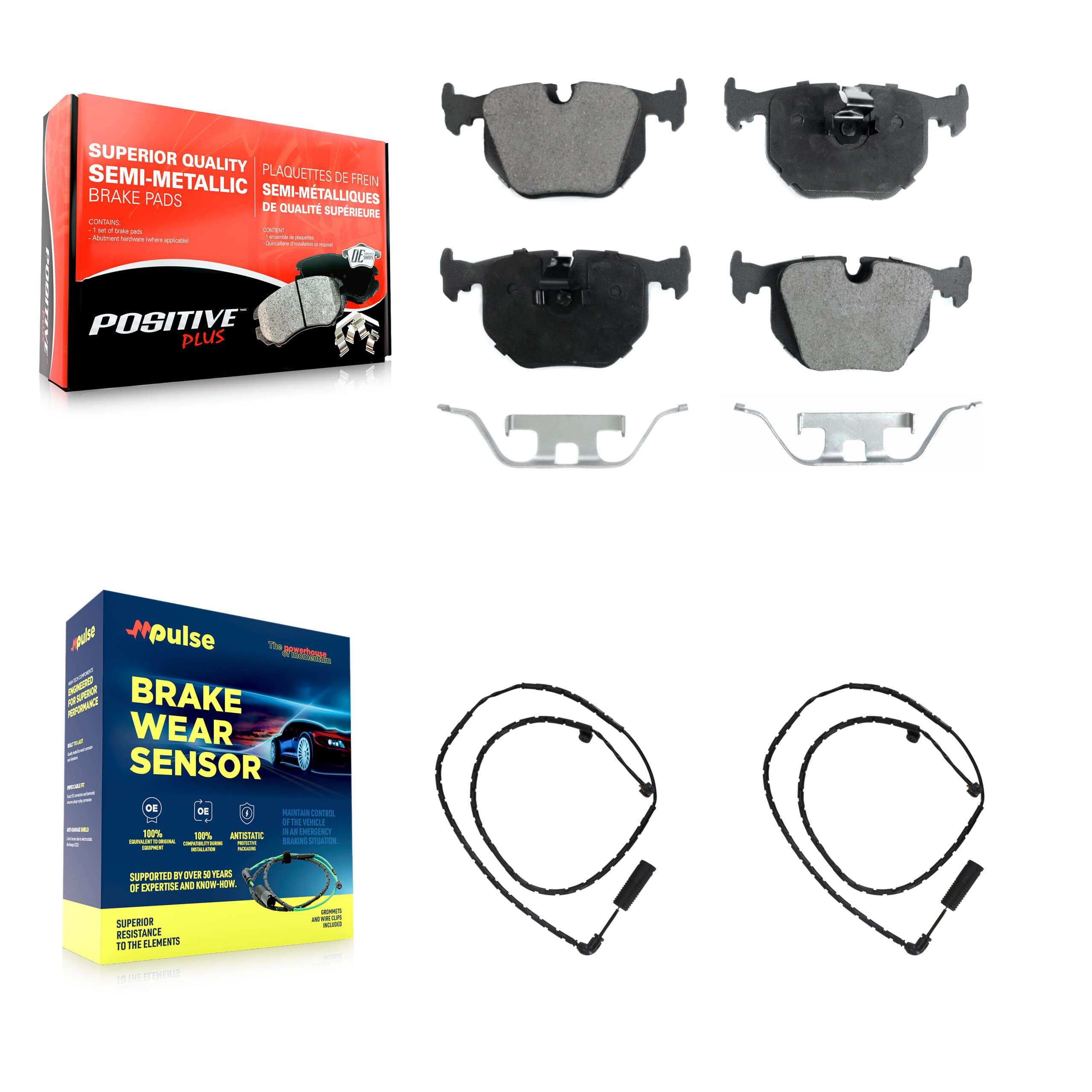 Positive Plus - KPW-101213 - Rear Disc Brake Pad Kits image 1