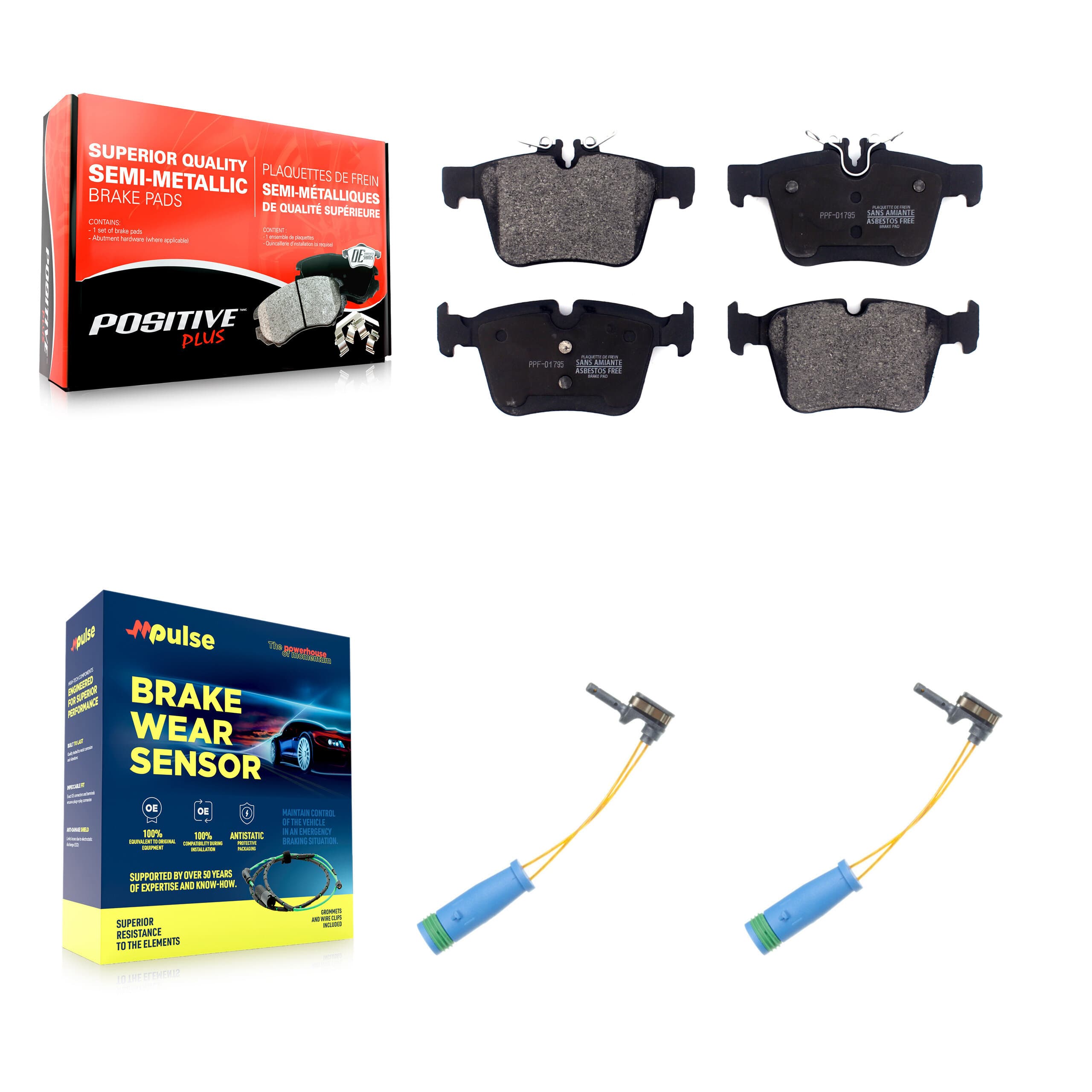 Positive Plus - KPW-101219 - Rear Disc Brake Pad Kits image 1