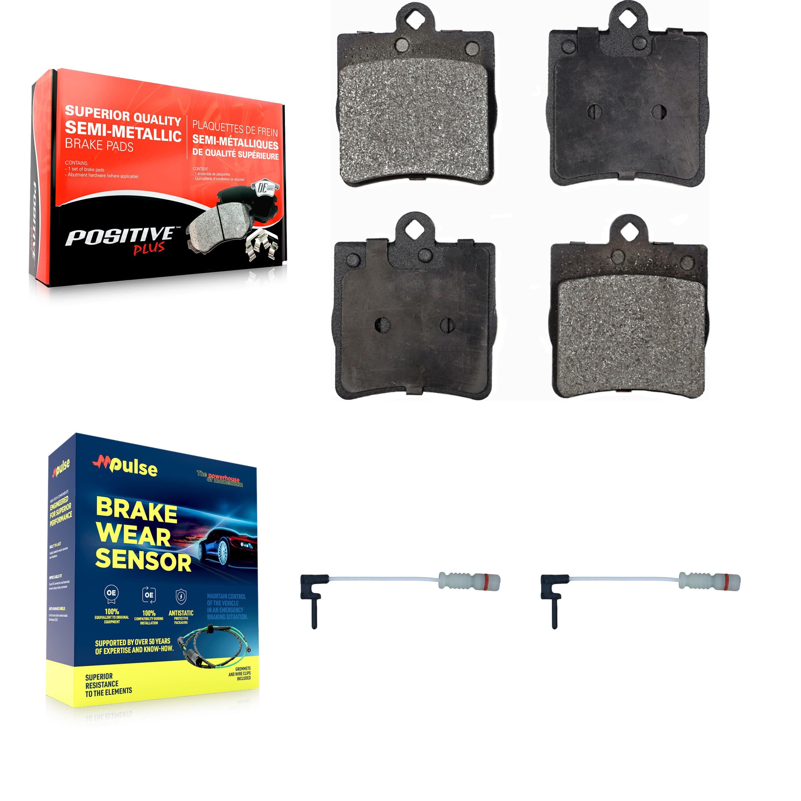 Positive Plus - KPW-101227 - Rear Disc Brake Pad Kits image 1