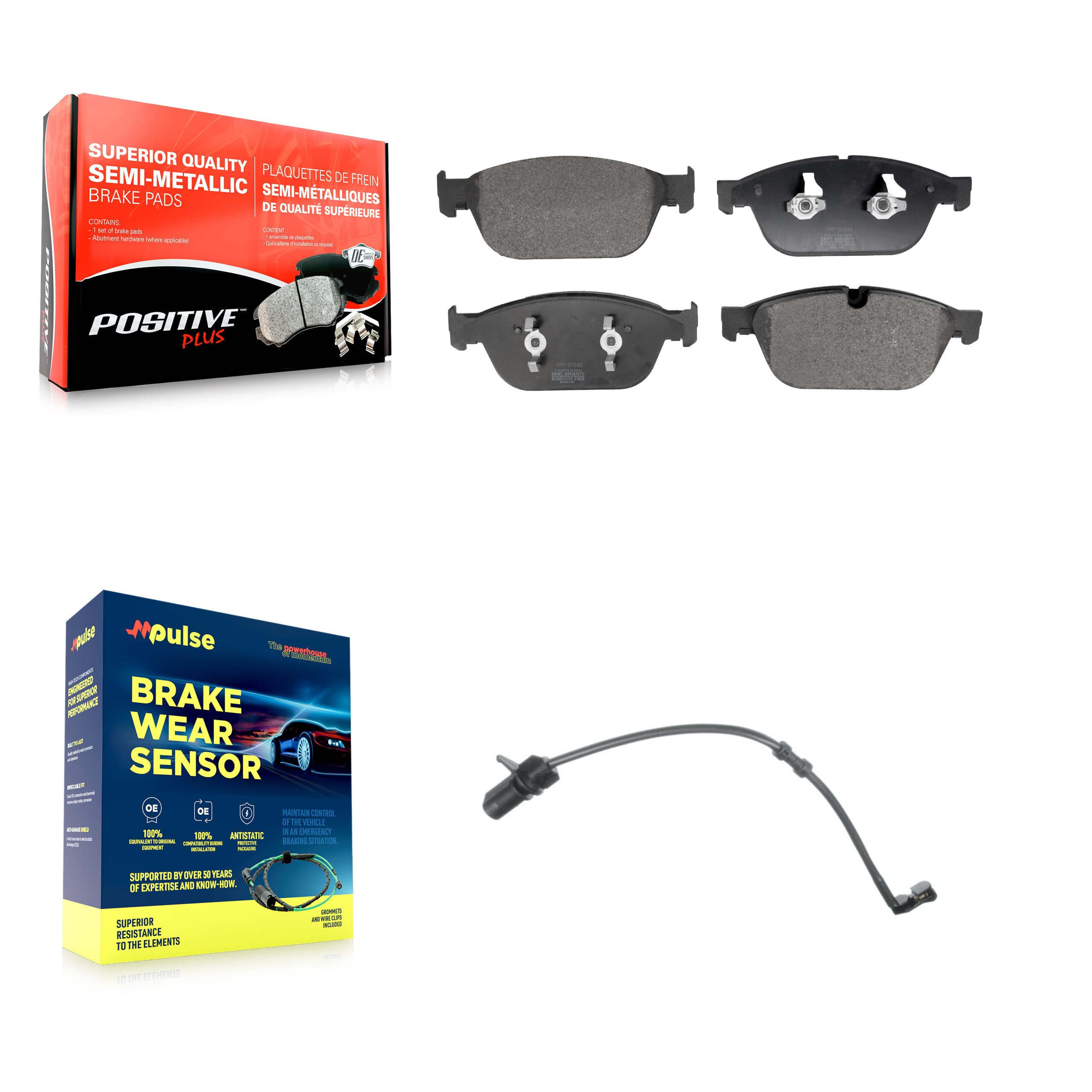 Positive Plus - KPW-101375 - Front Disc Brake Pad Kits image 1
