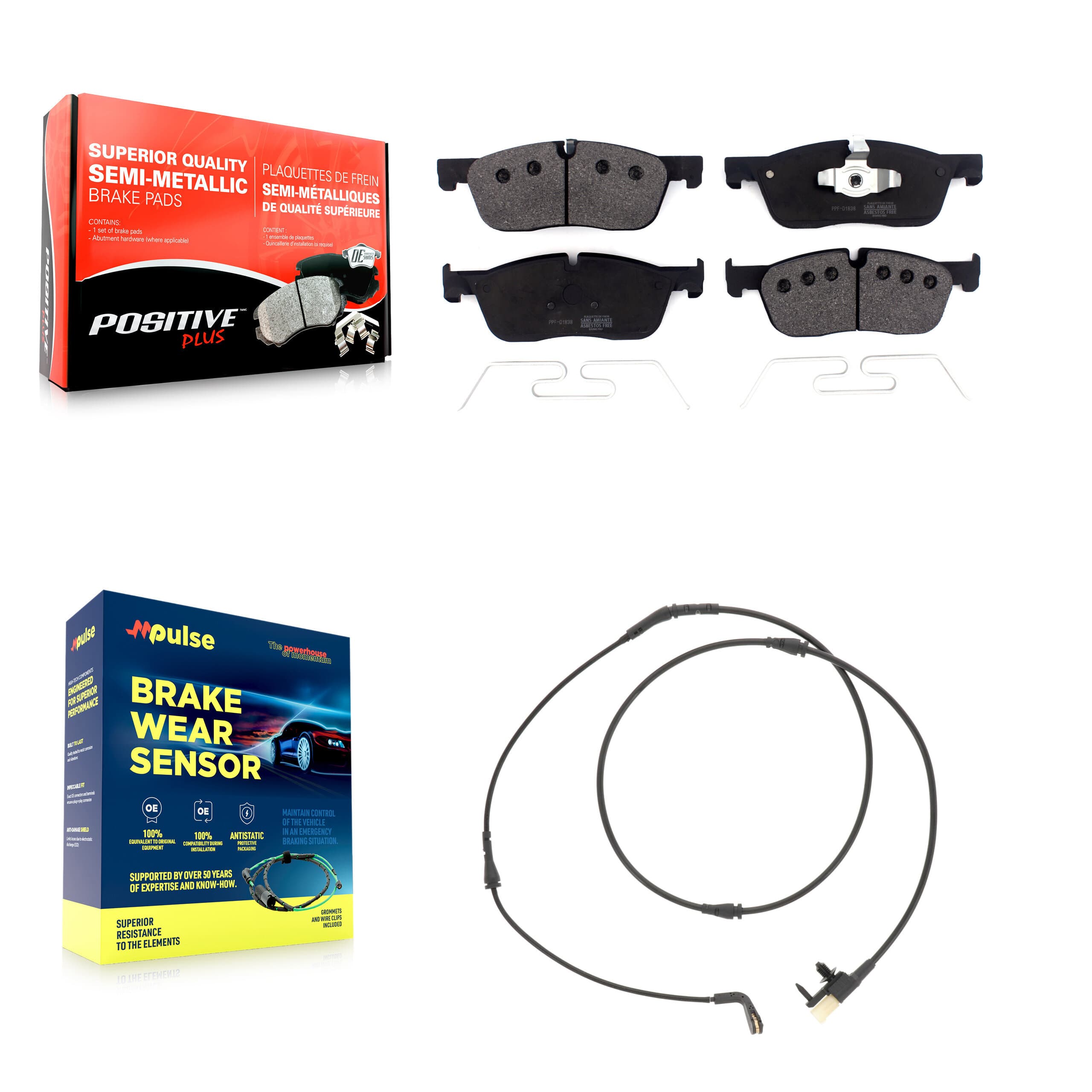 Positive Plus - KPW-101383 - Front Disc Brake Pad Kits image 1
