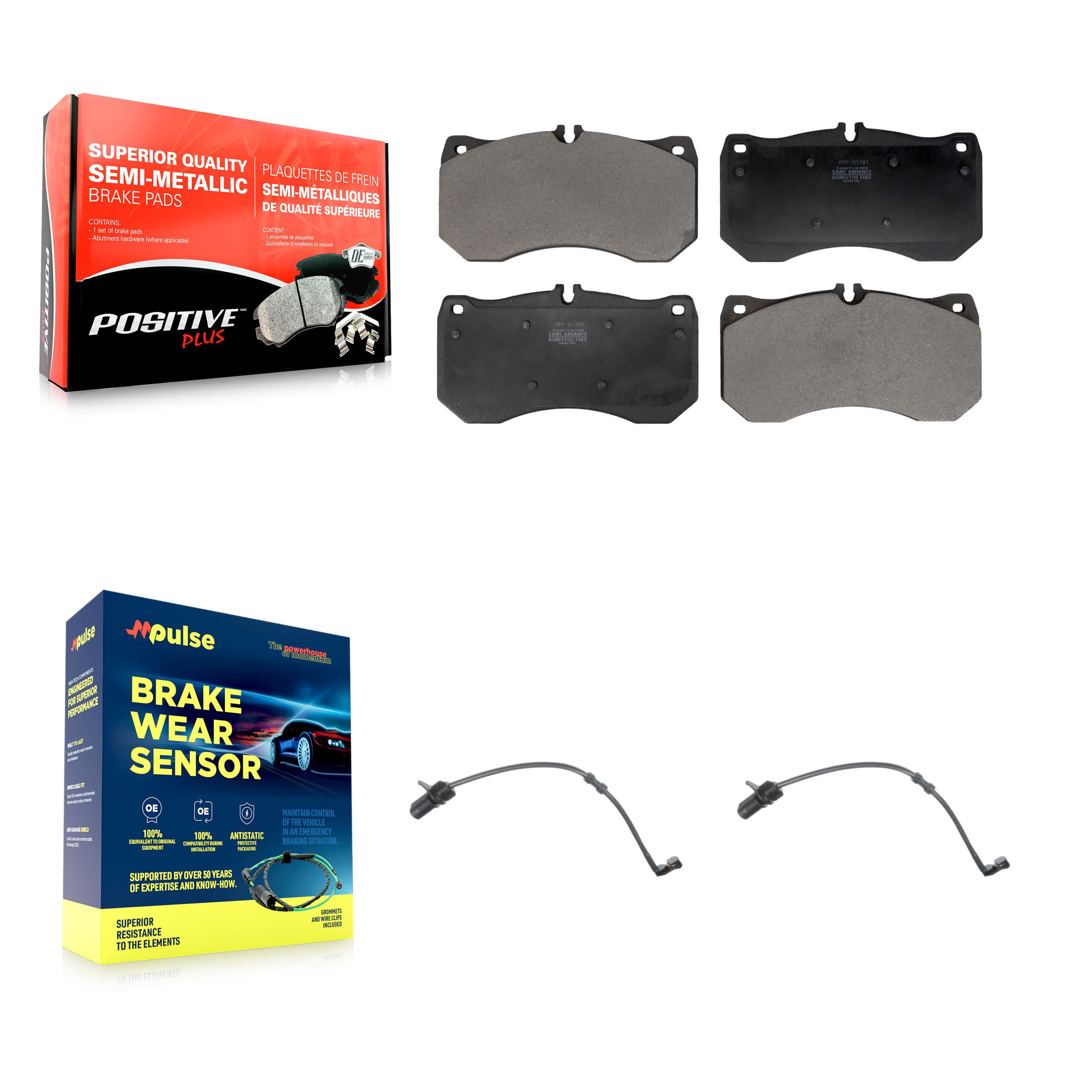 Positive Plus - KPW-101395 - Front Disc Brake Pad Kits image 1