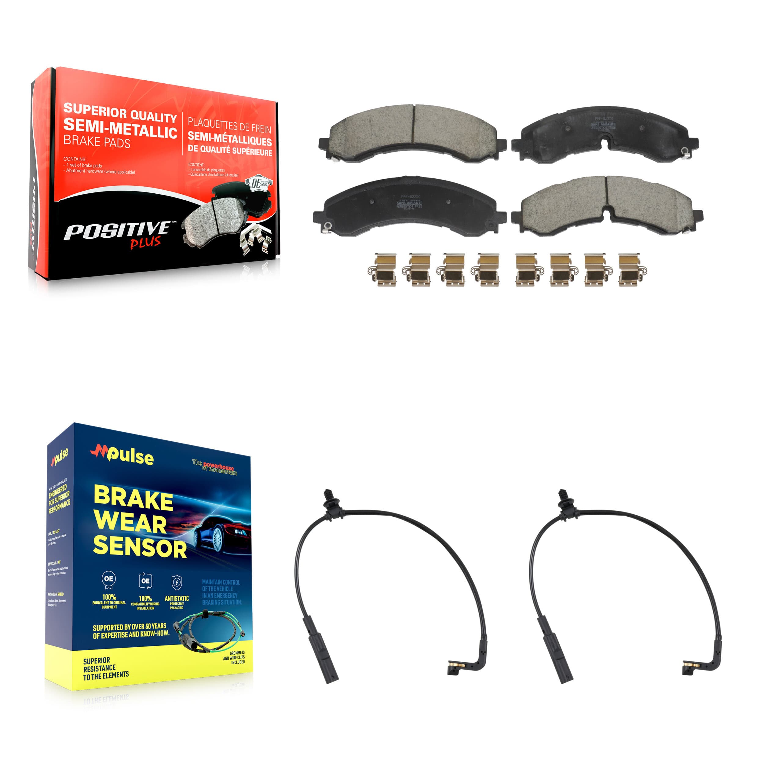 Positive Plus - KPW-101408 - Front Disc Brake Pad Kits image 1