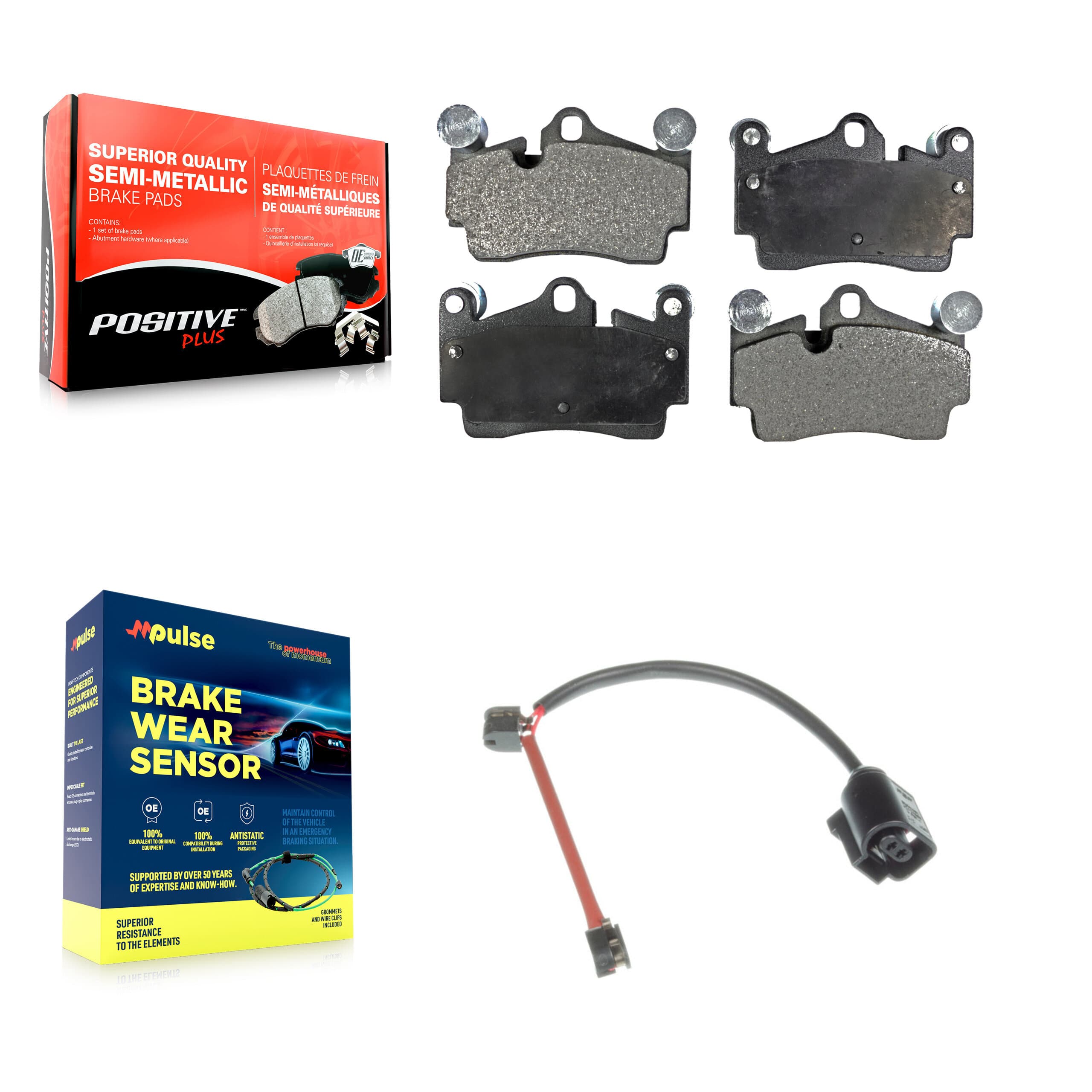 Positive Plus - KPW-101429 - Rear Disc Brake Pad Kits image 1