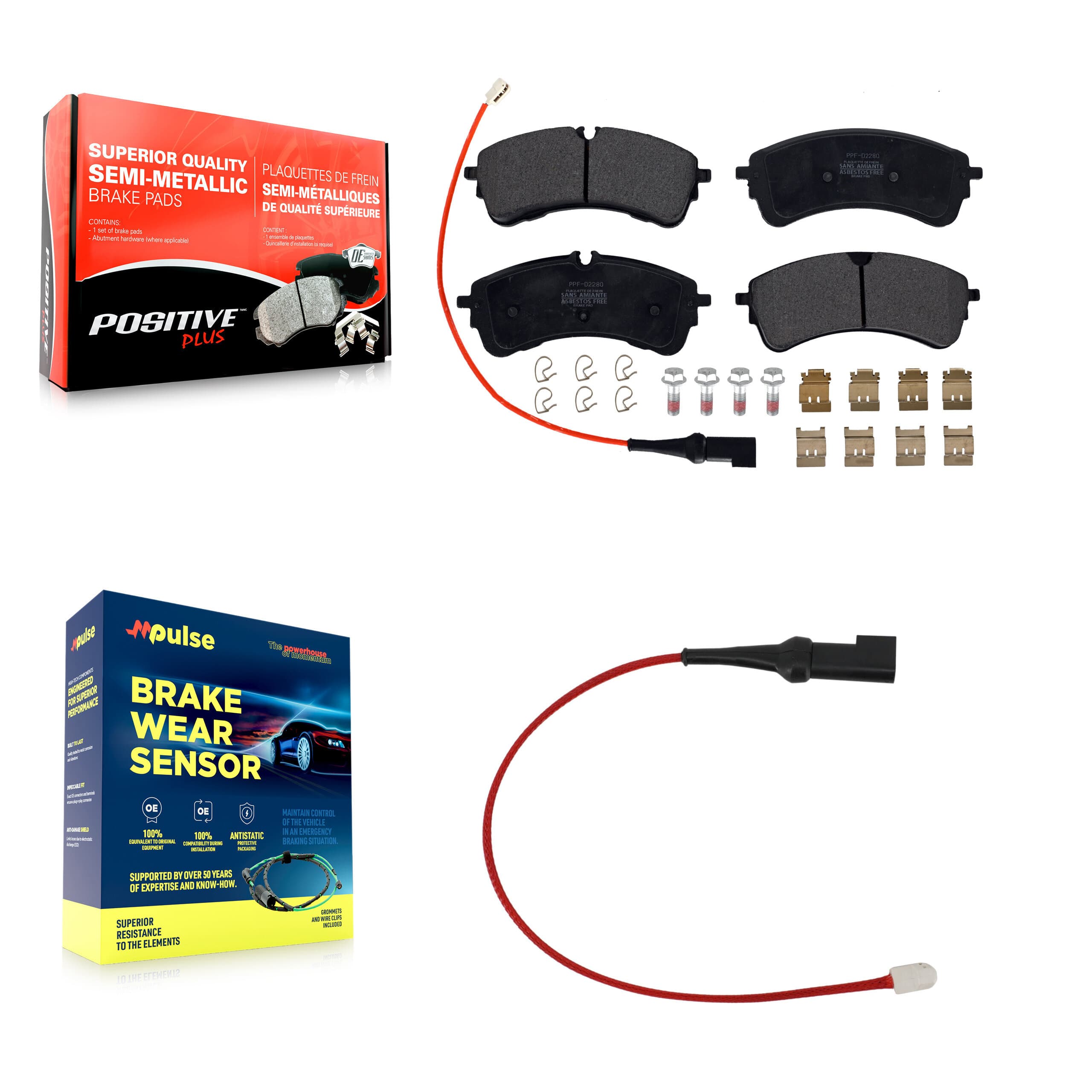 Positive Plus - KPW-101431 - Rear Disc Brake Pad Kits image 1