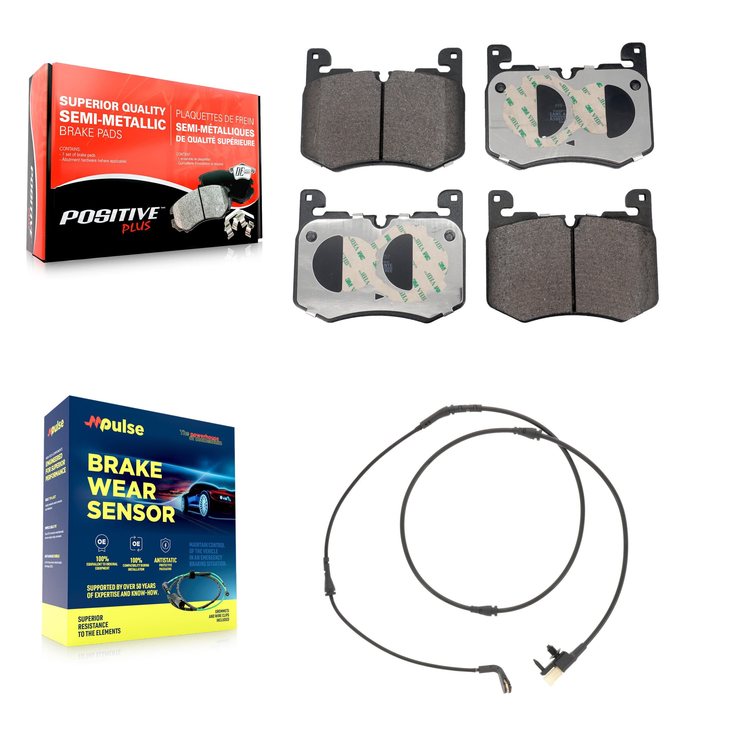 Positive Plus - KPW-101561 - Front Disc Brake Pad Kits image 1
