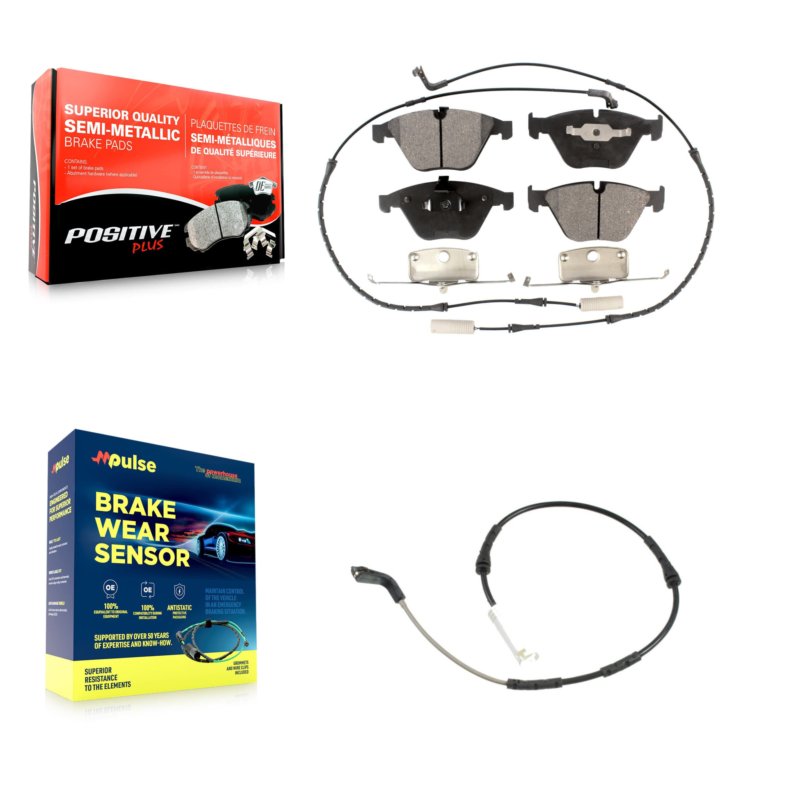 Positive Plus - KPW-101562 - Front Disc Brake Pad Kits image 1