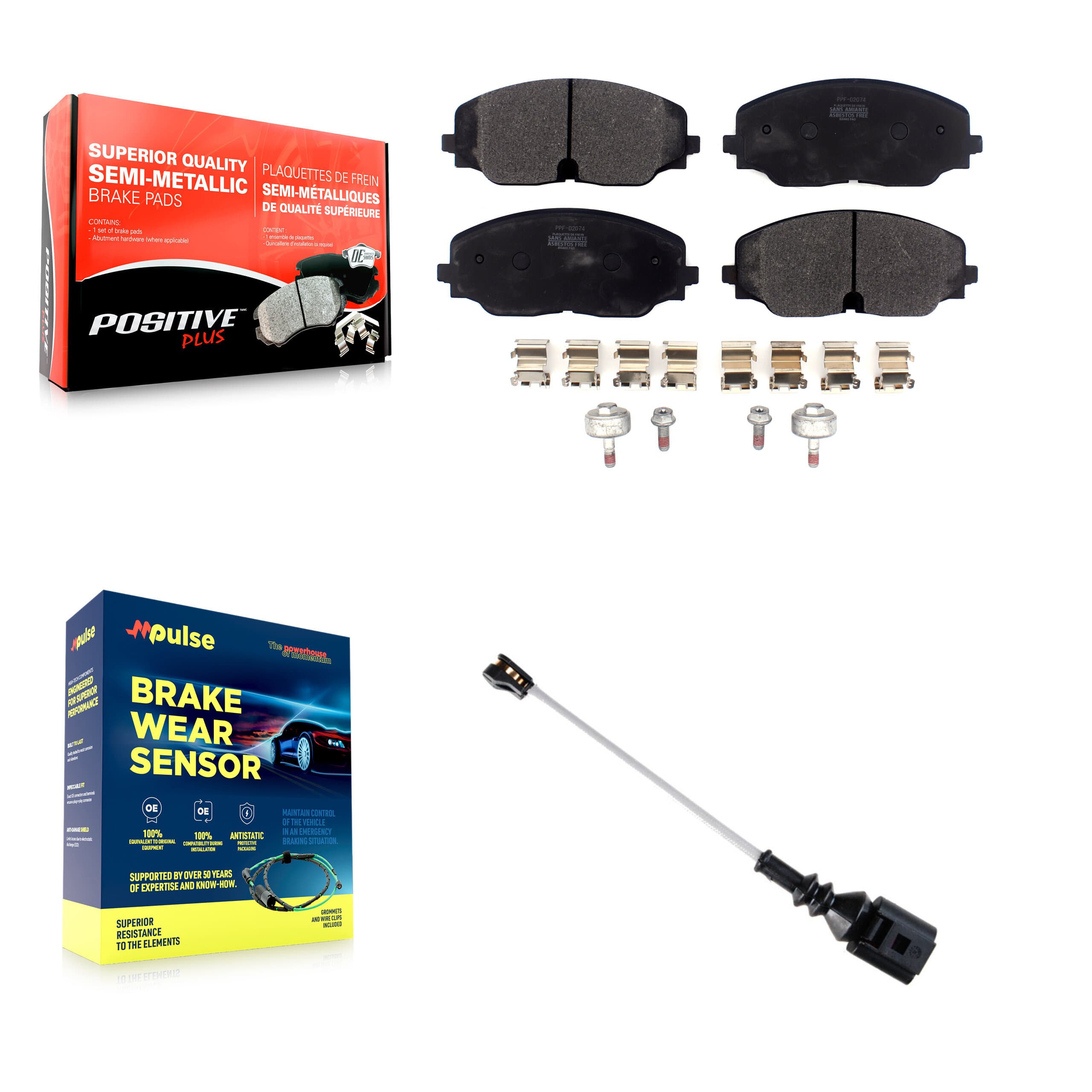 Positive Plus - KPW-101565 - Front Disc Brake Pad Kits image 1