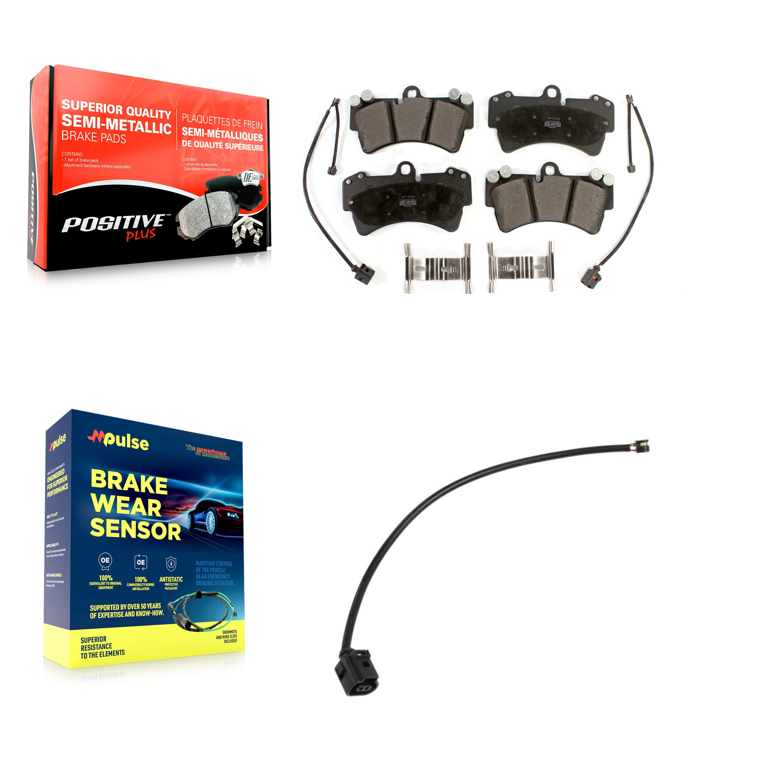 Positive Plus - KPW-101566 - Front Disc Brake Pad Kits image 1
