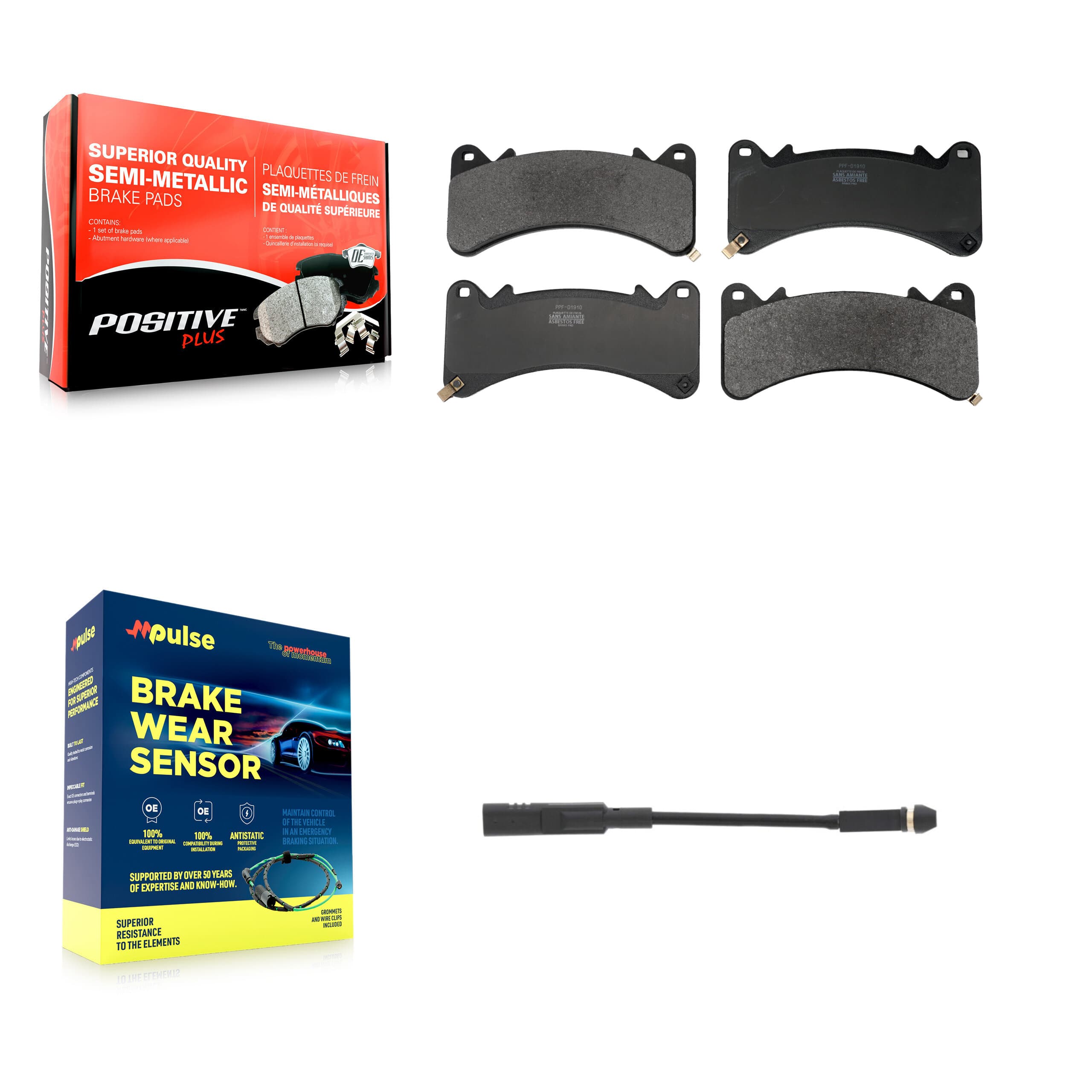 Positive Plus - KPW-101575 - Front Disc Brake Pad Kits image 1