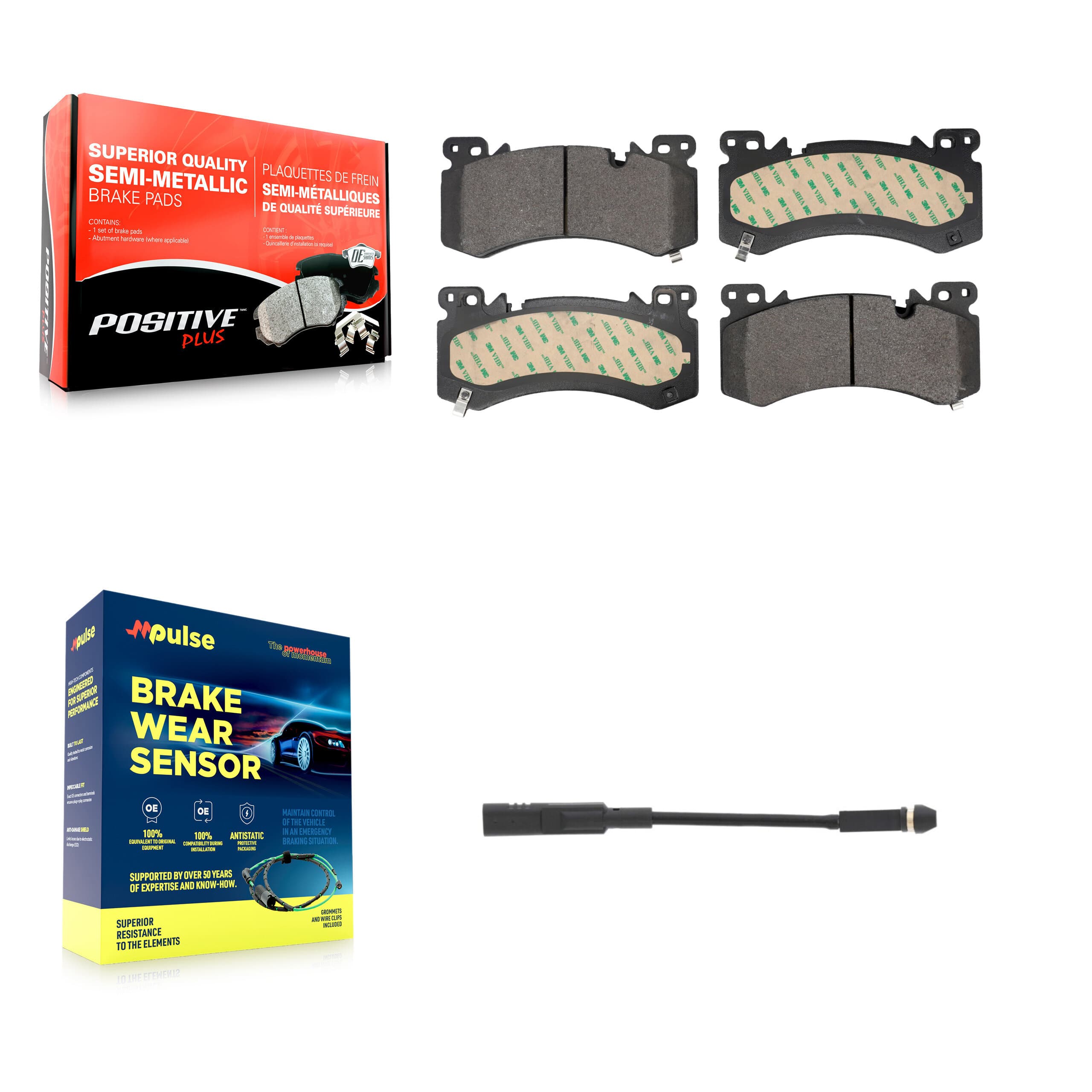 Positive Plus - KPW-101576 - Front Disc Brake Pad Kits image 1