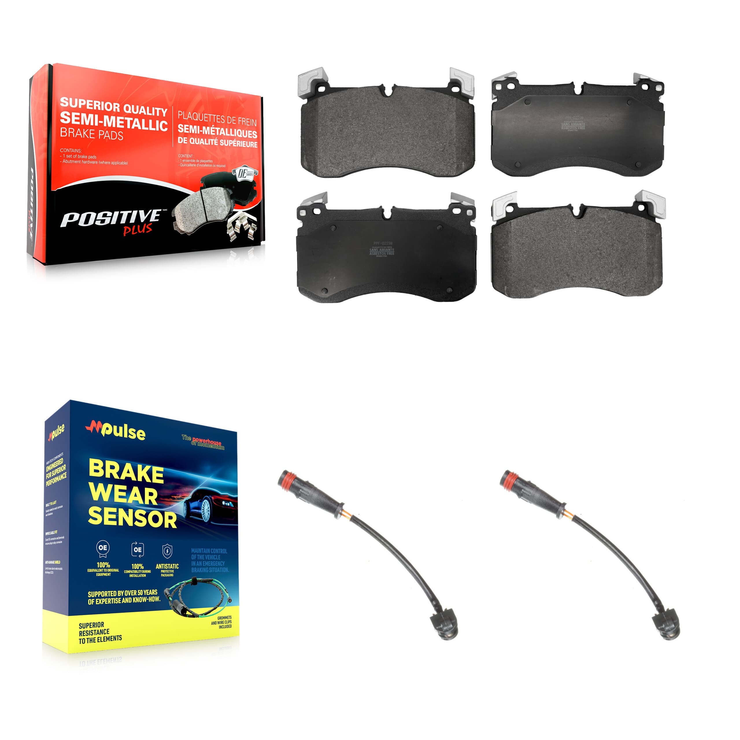 Positive Plus - KPW-101587 - Front Disc Brake Pad Kits image 1