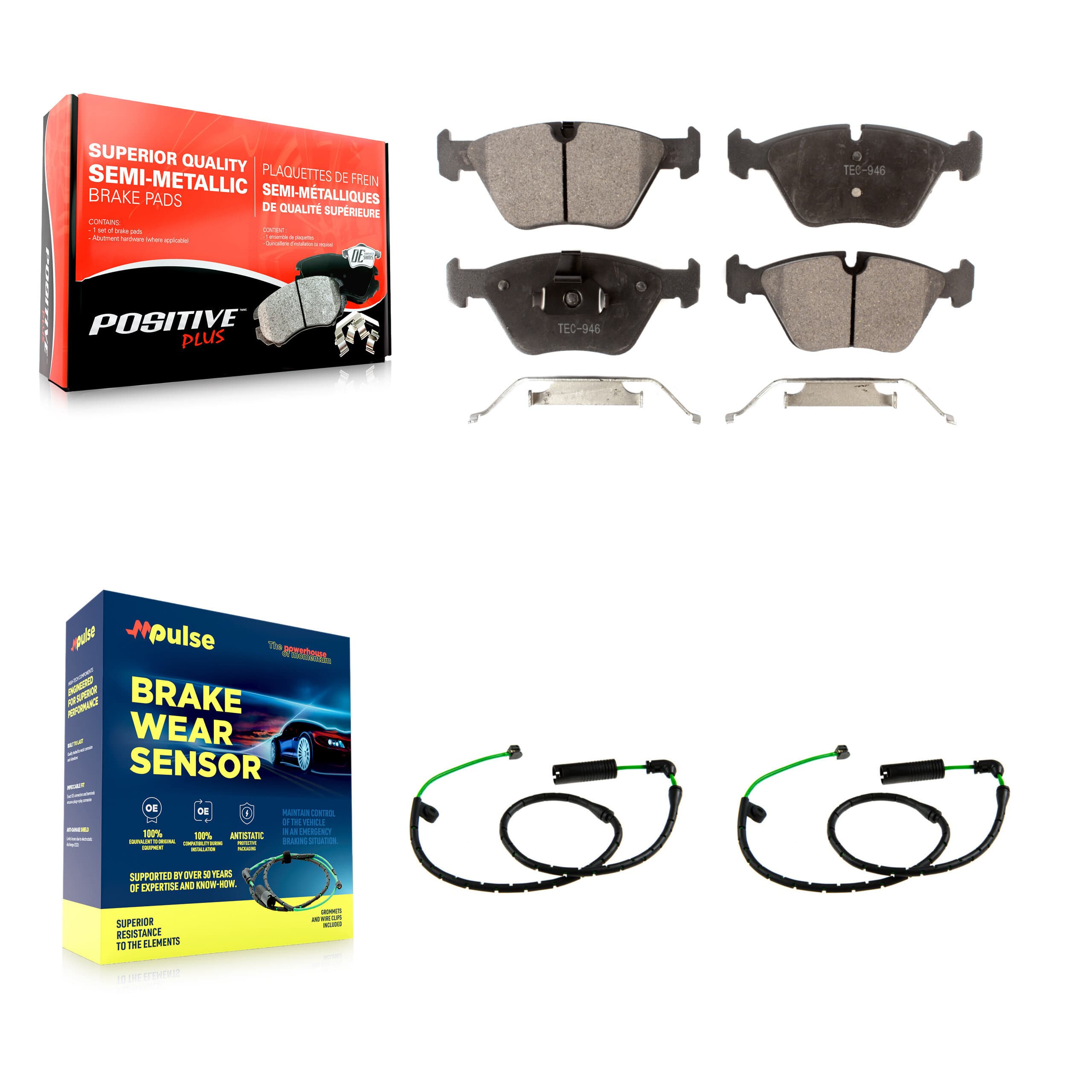 Positive Plus - KPW-101589 - Front Disc Brake Pad Kits image 1