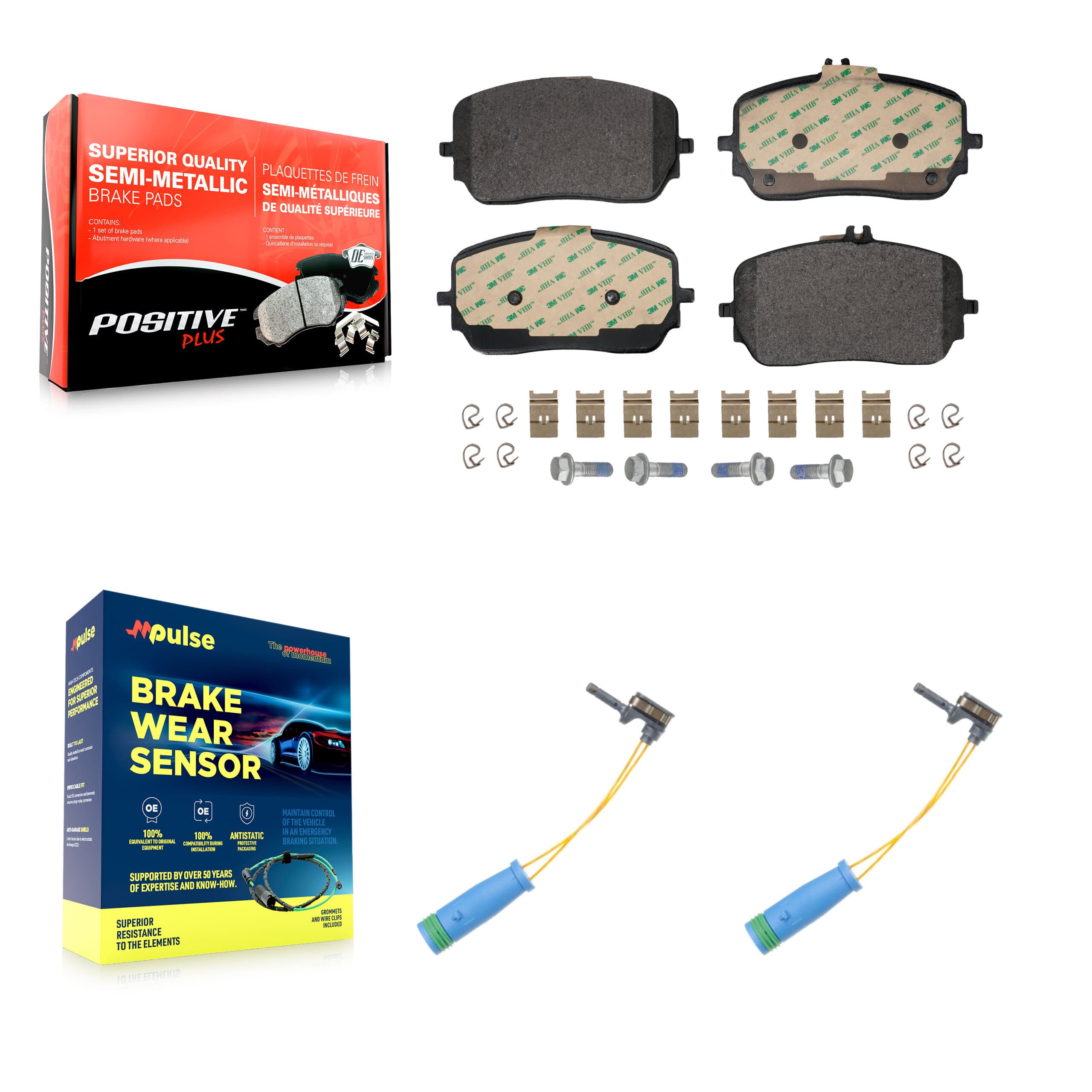 Positive Plus - KPW-101592 - Front Disc Brake Pad Kits image 1