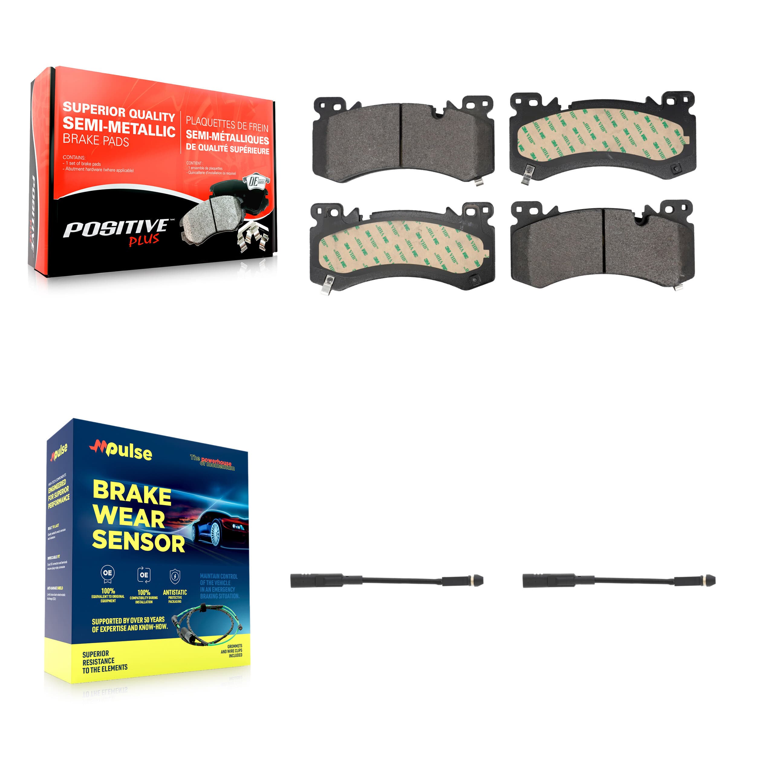 Positive Plus - KPW-101595 - Front Disc Brake Pad Kits image 1