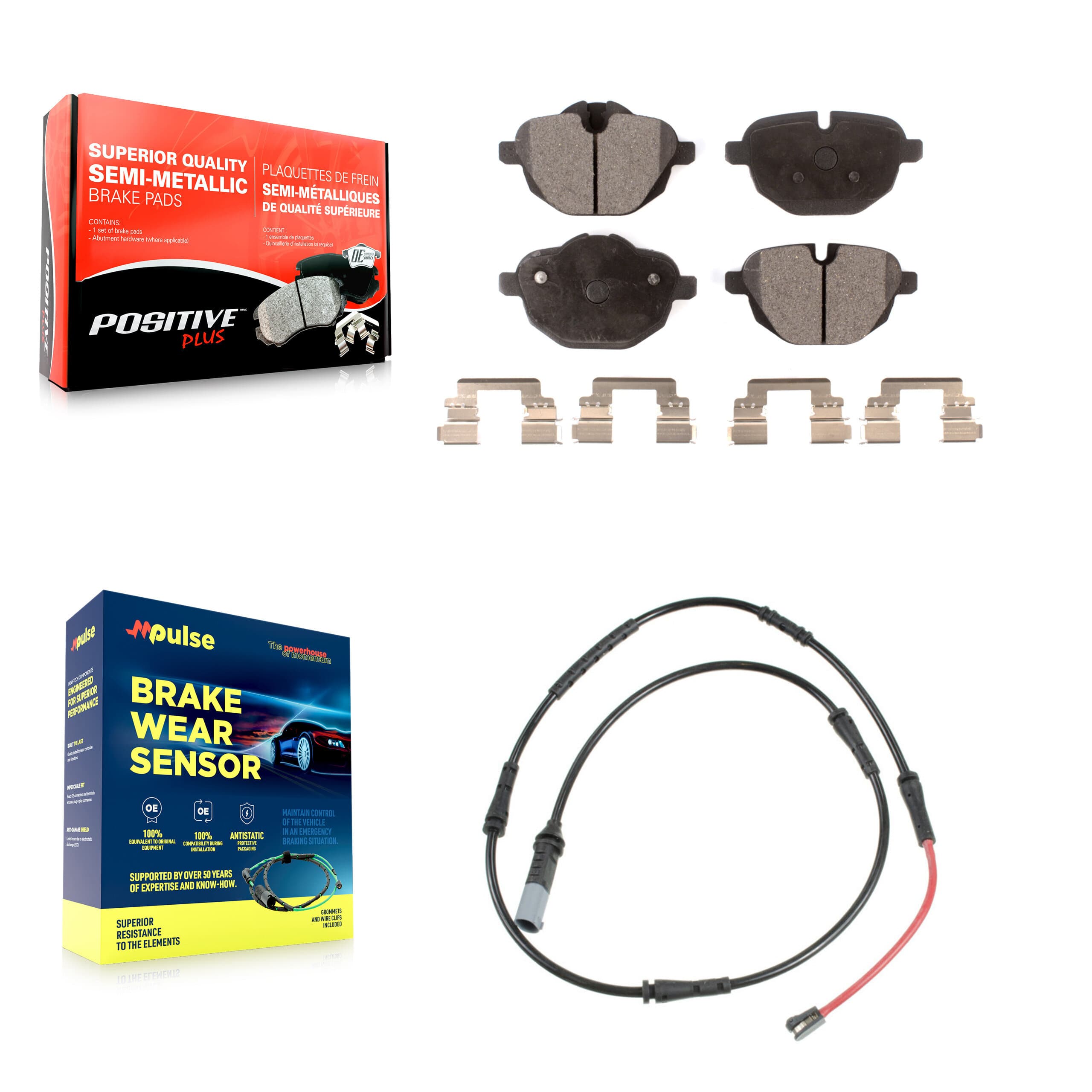 Positive Plus - KPW-101605 - Rear Disc Brake Pad Kits image 1
