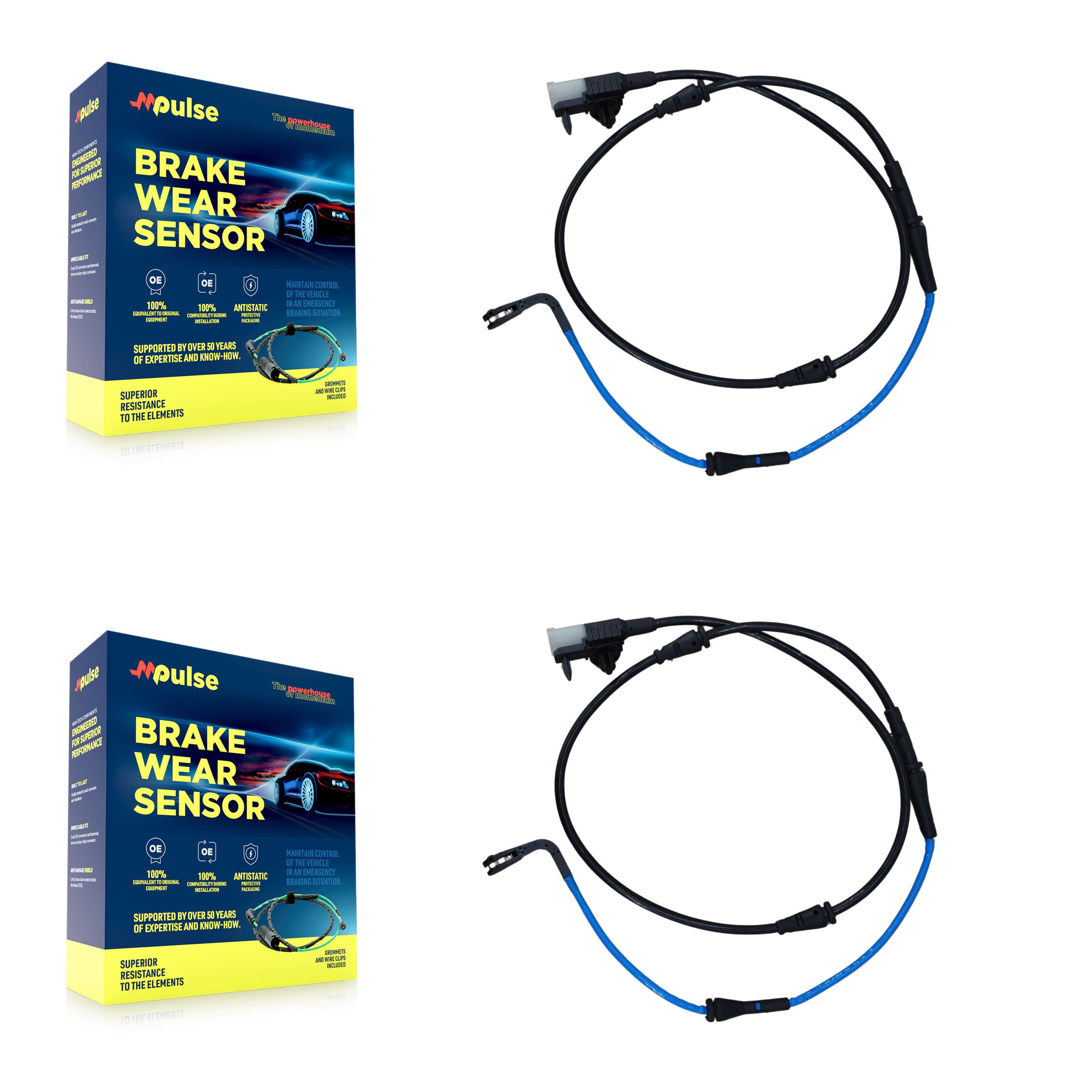 Mpulse - KSE-100061 - Front Disc Brake Pad Wear Sensor Kits image 1