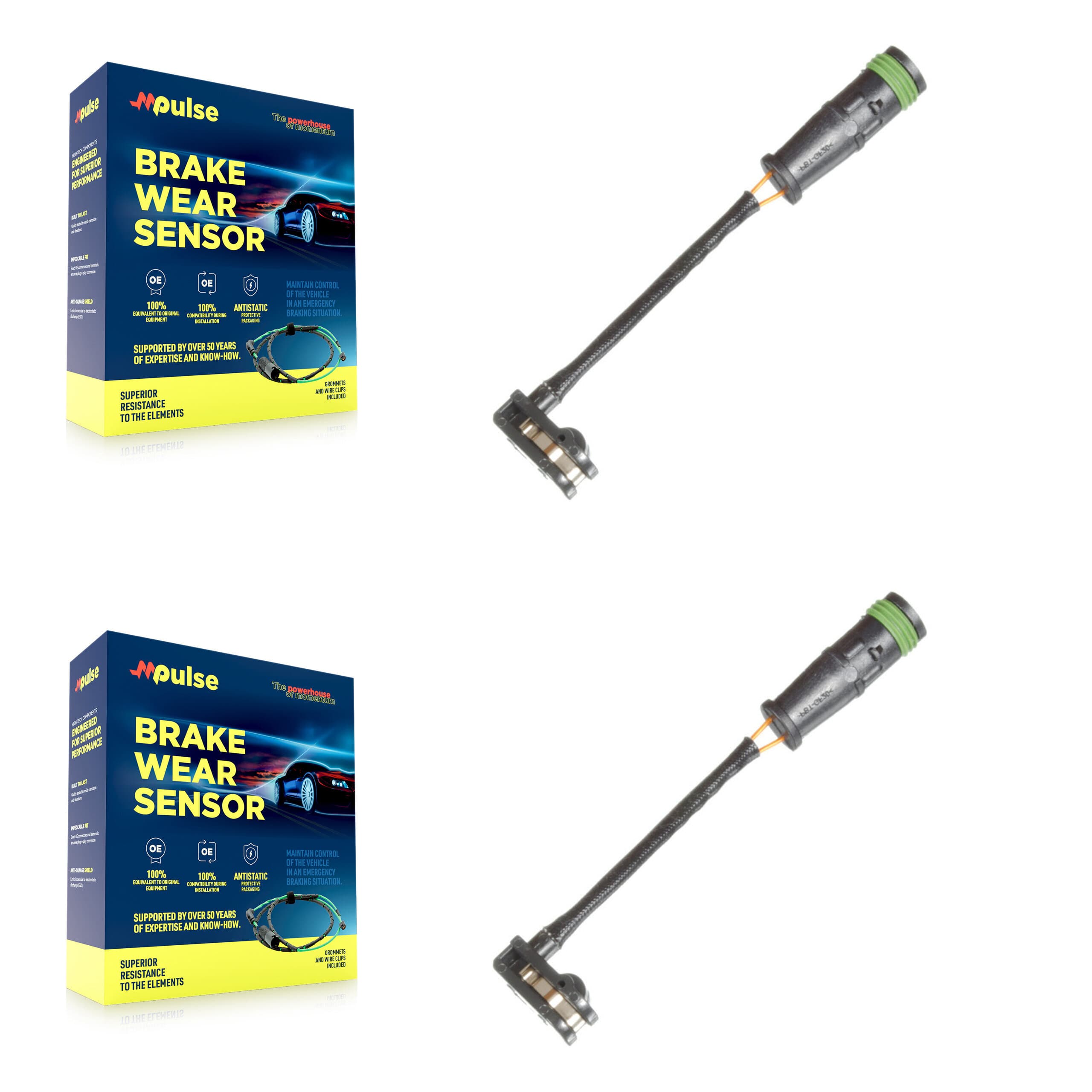 Mpulse - KSE-100102 - Front Disc Brake Pad Wear Sensor Kits image 1