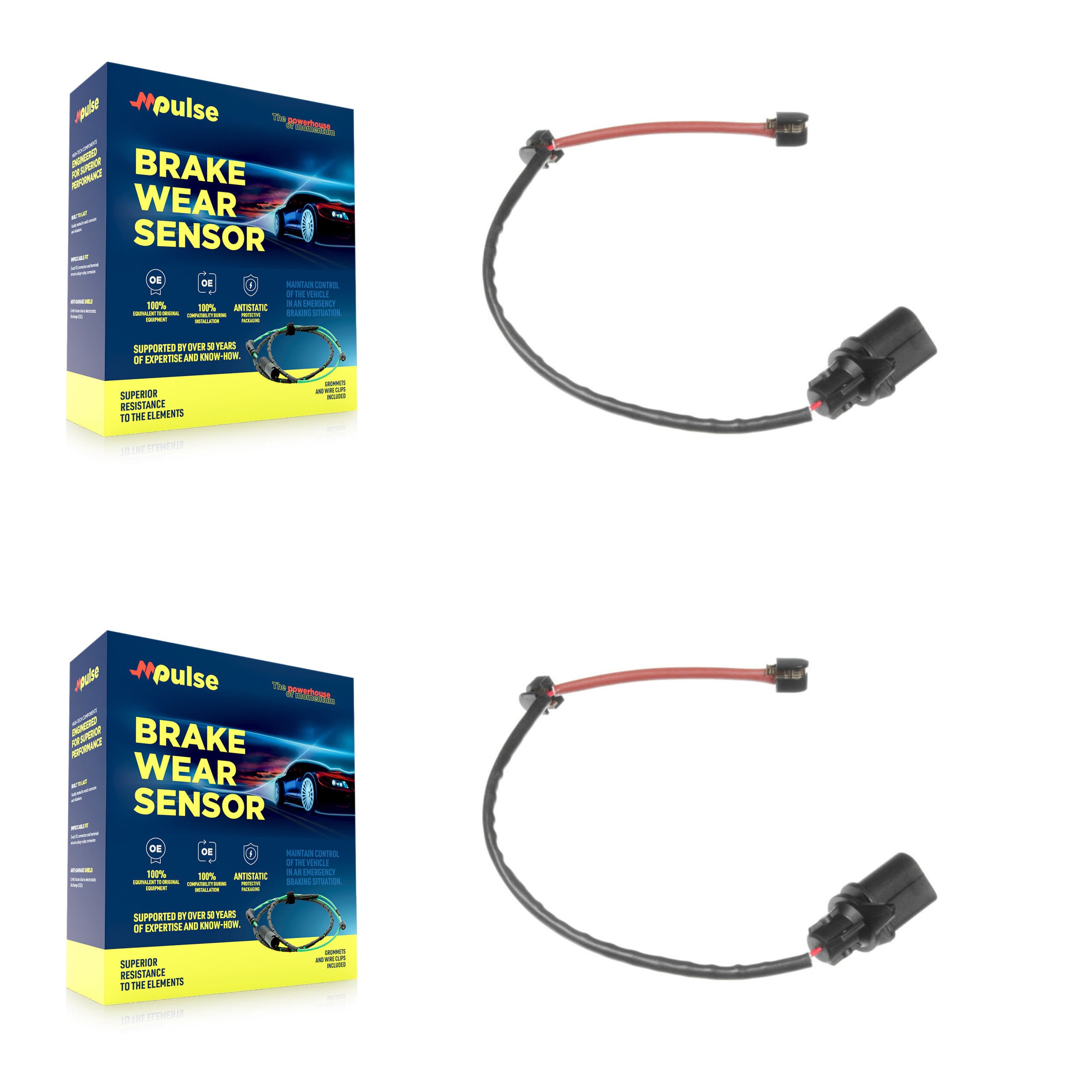 Mpulse - KSE-100260 - Rear Disc Brake Pad Wear Sensor Kits image 1