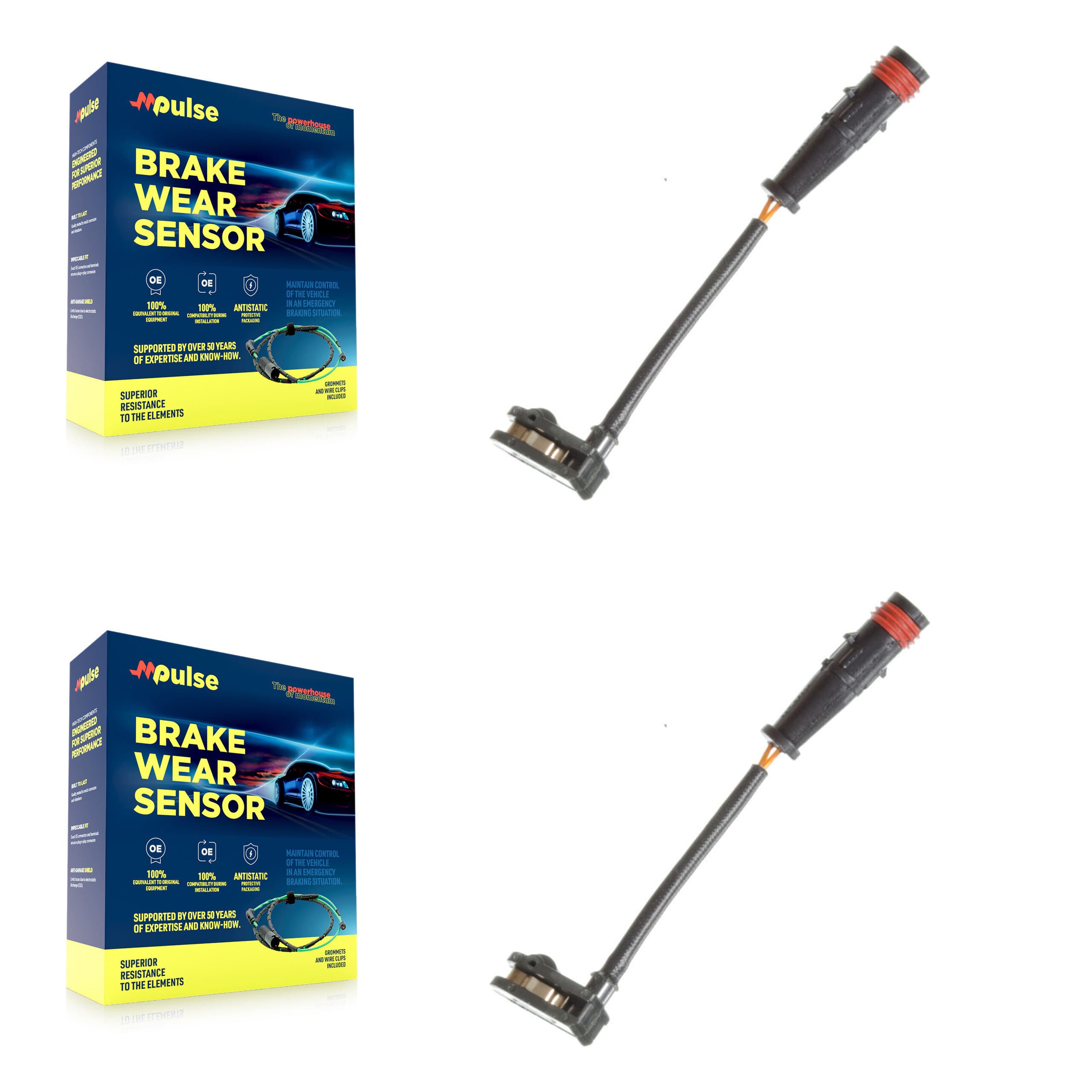 Mpulse - KSE-100290 - Rear Disc Brake Pad Wear Sensor Kits image 1