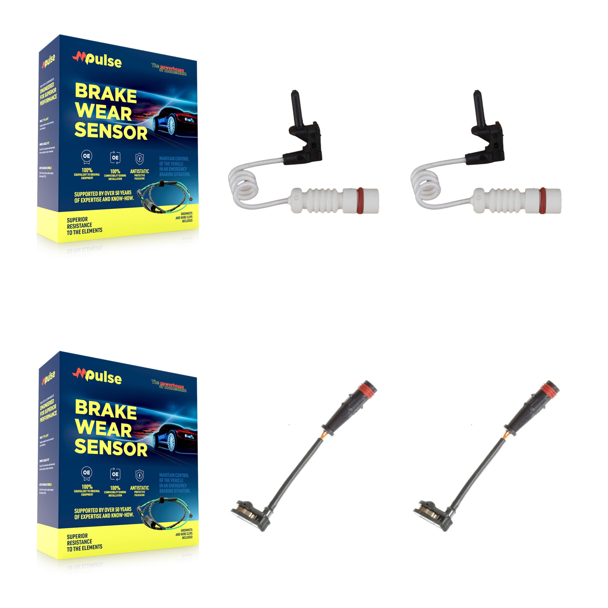 Mpulse - KSE-100432 - Front and Rear Disc Brake Pad Wear Sensor Kits image 1