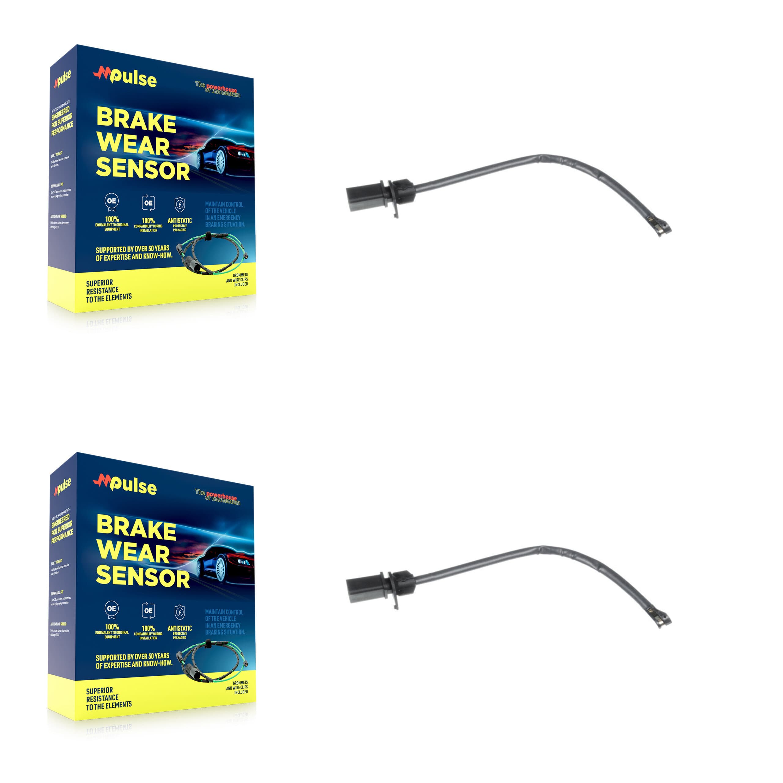 Mpulse - KSE-100463 - Rear Disc Brake Pad Wear Sensor Kits image 1