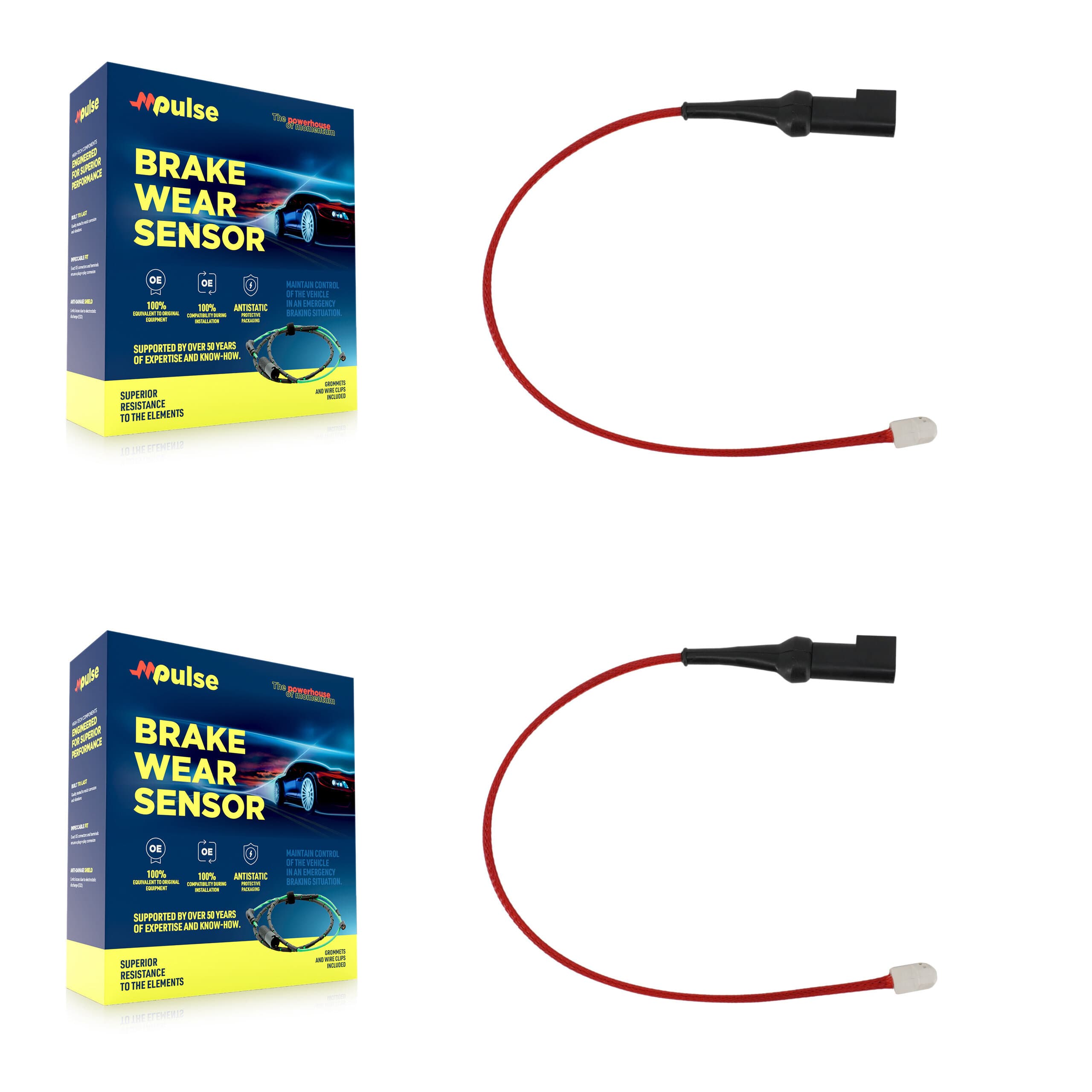 Mpulse - KSE-100498 - Rear Disc Brake Pad Wear Sensor Kits image 1
