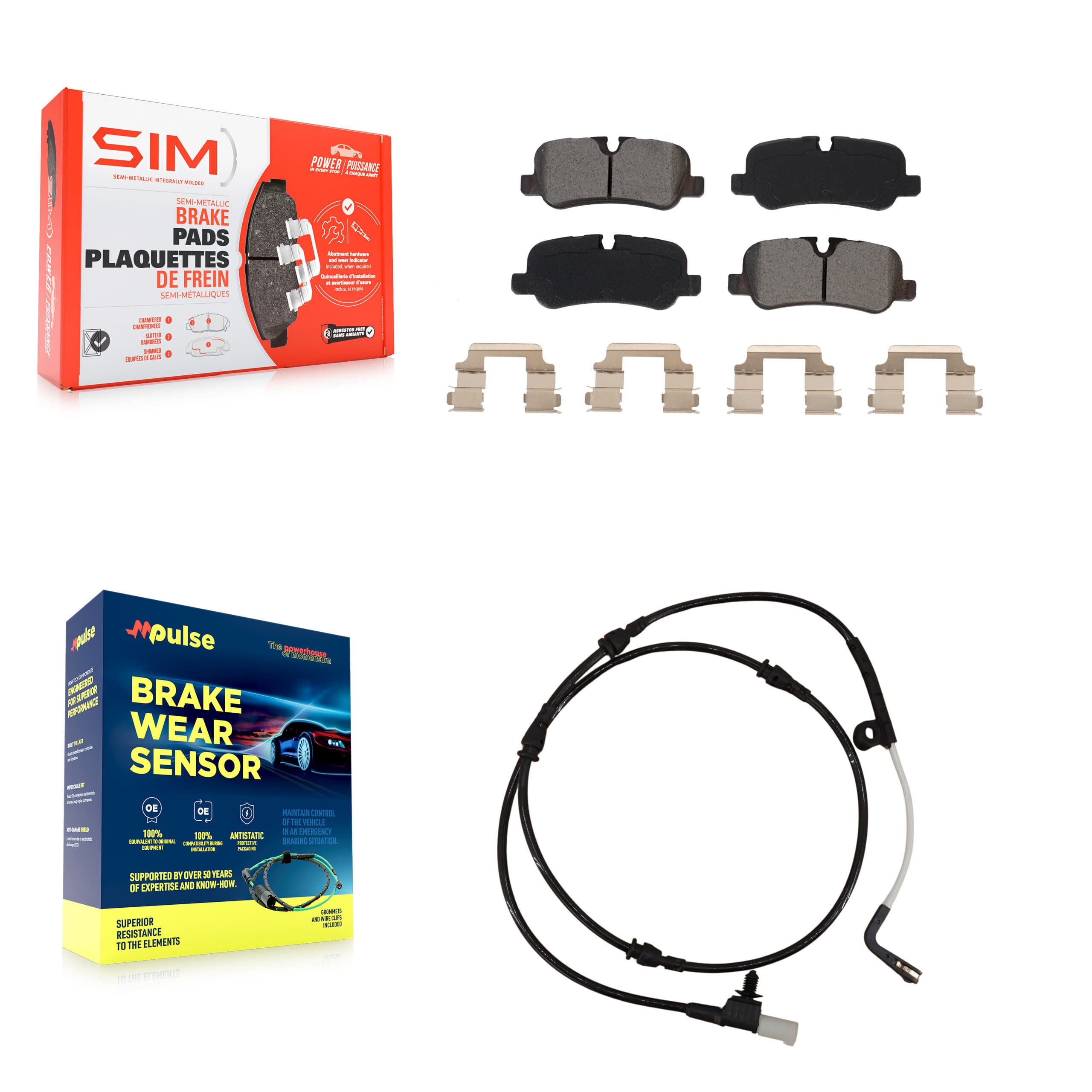 SIM - KSW-100567 - Rear Disc Brake Pad Kits image 1