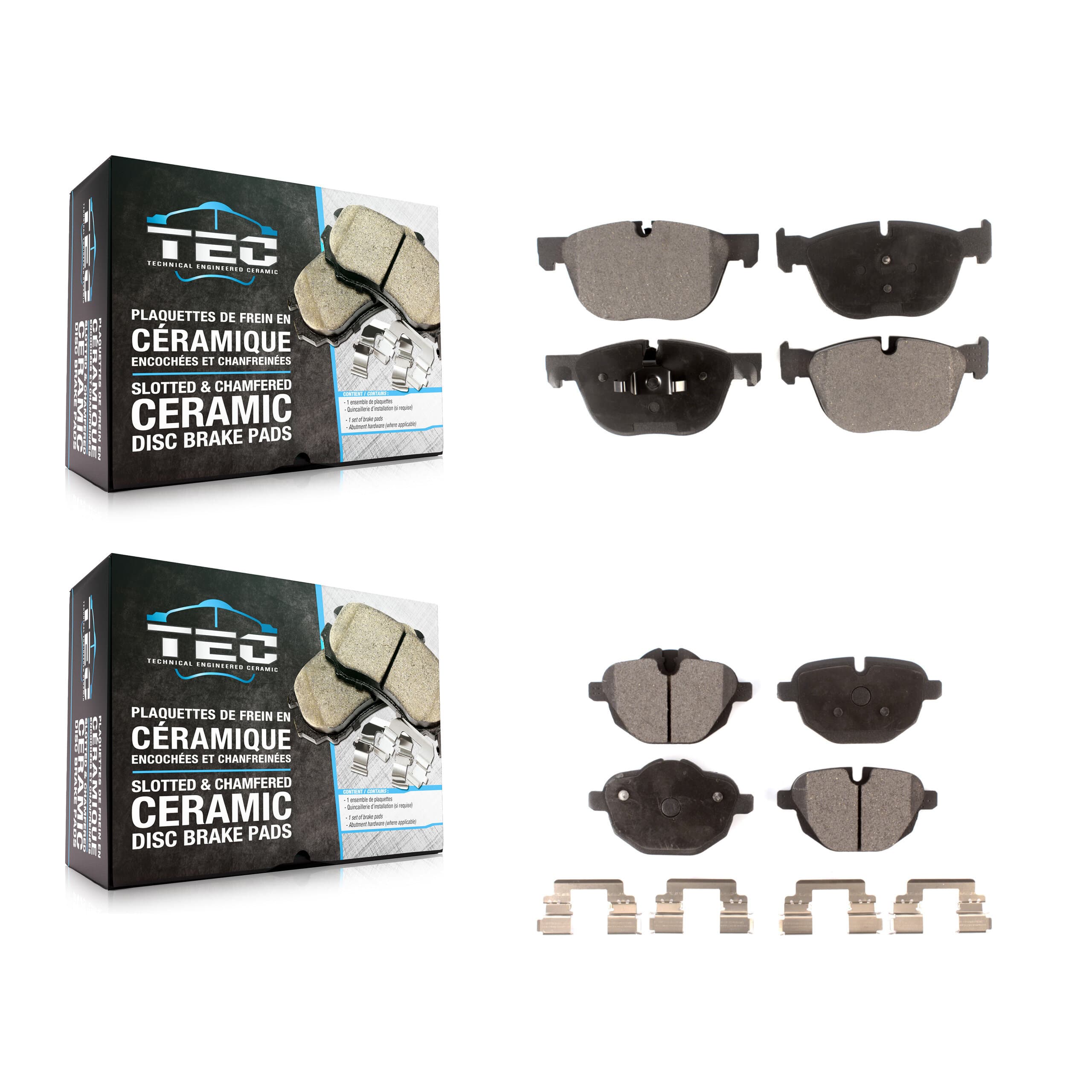 TEC - KTC-100123 - Front and Rear Disc Brake Pad Kits image 1