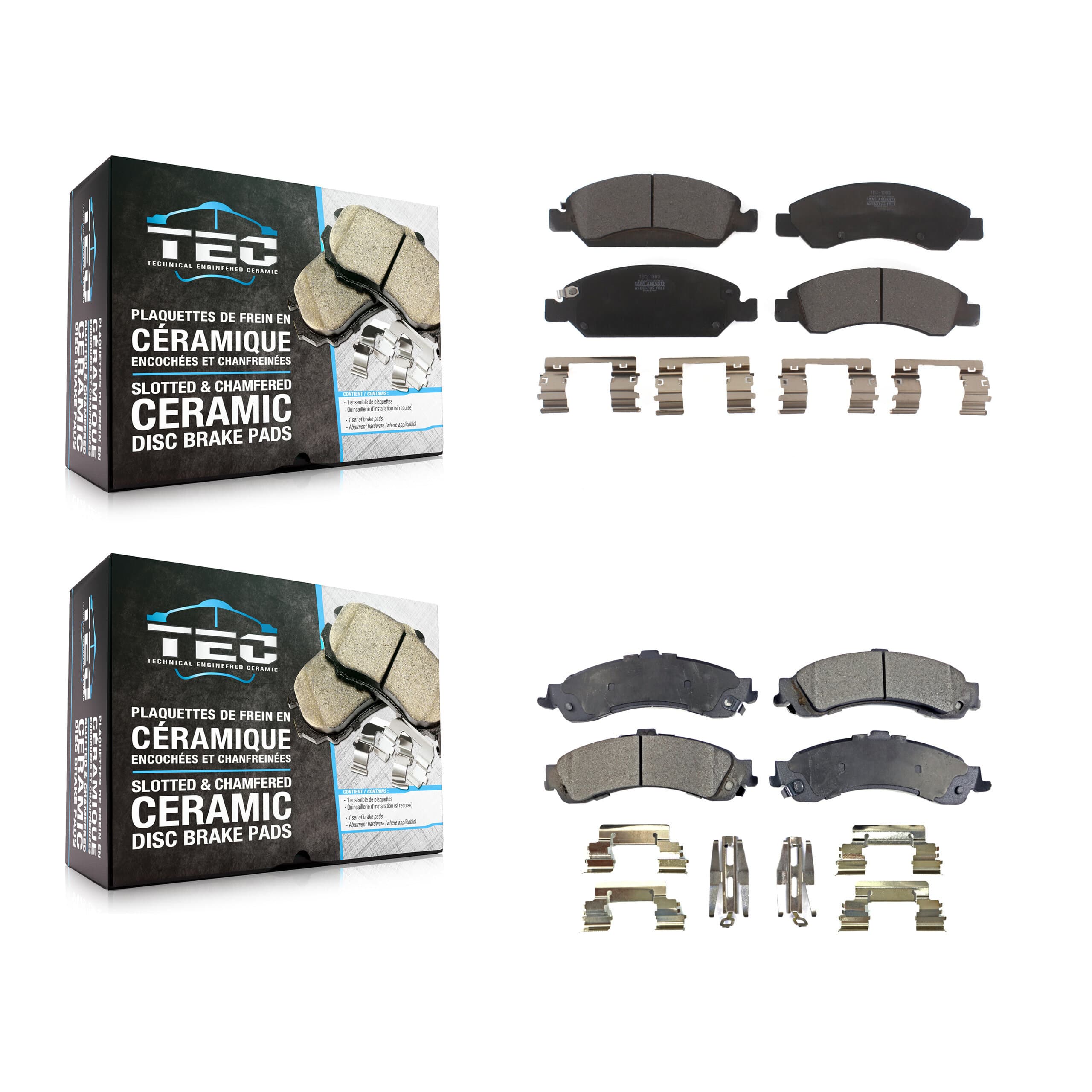 TEC - KTC-100161 - Front and Rear Disc Brake Pad Kits image 1