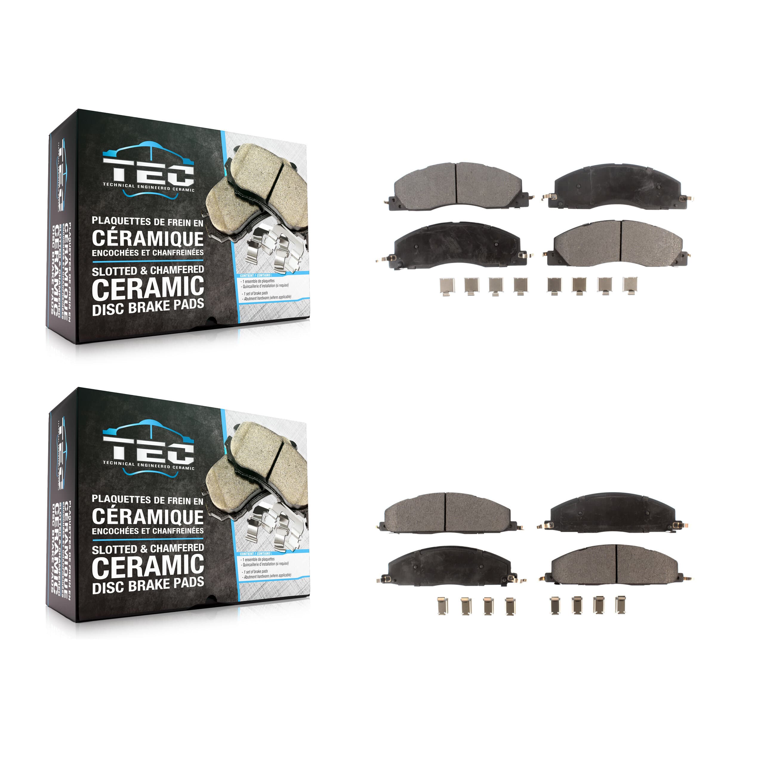 TEC - KTC-100178 - Front and Rear Disc Brake Pad Kits image 1