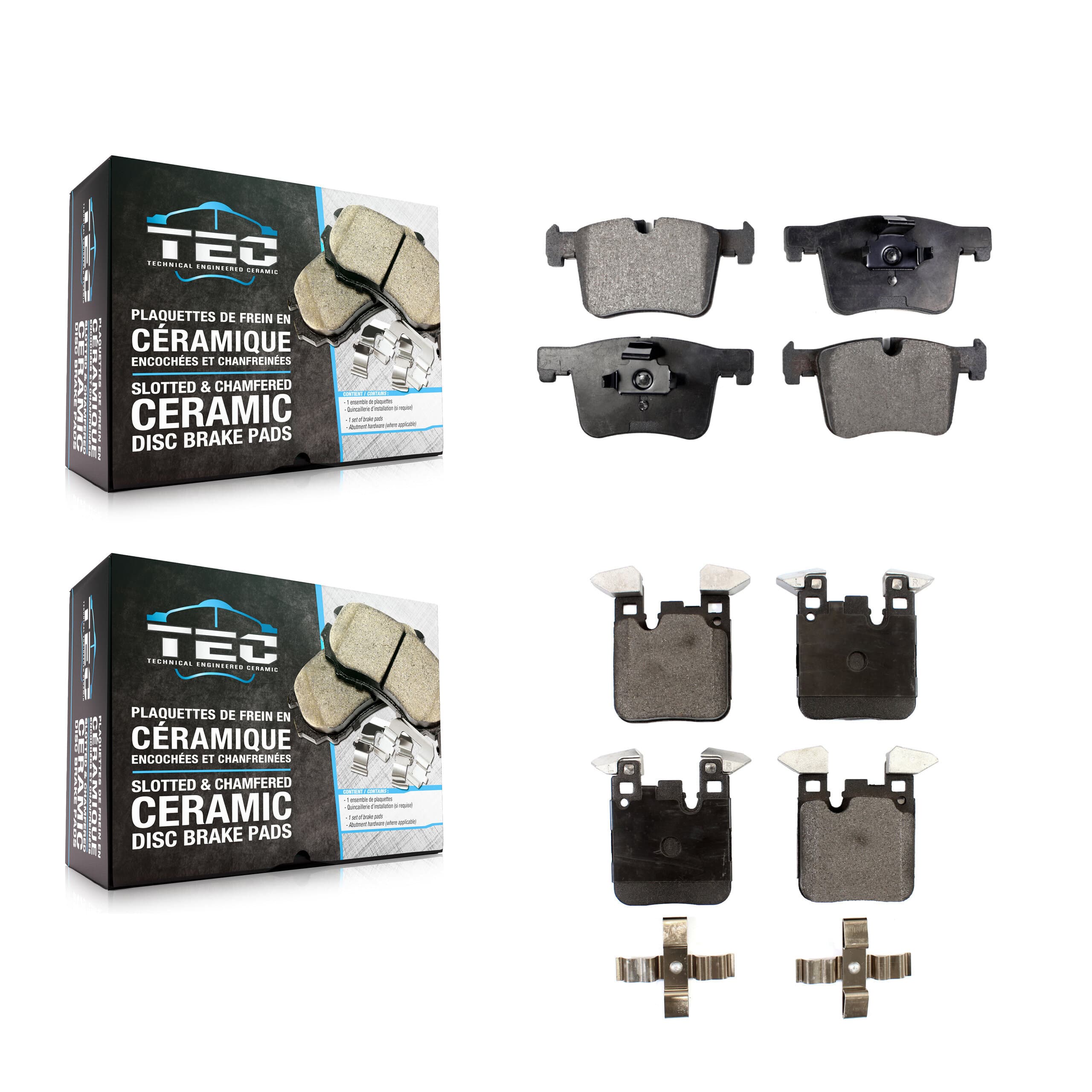 TEC - KTC-100251 - Front and Rear Disc Brake Pad Kits image 1