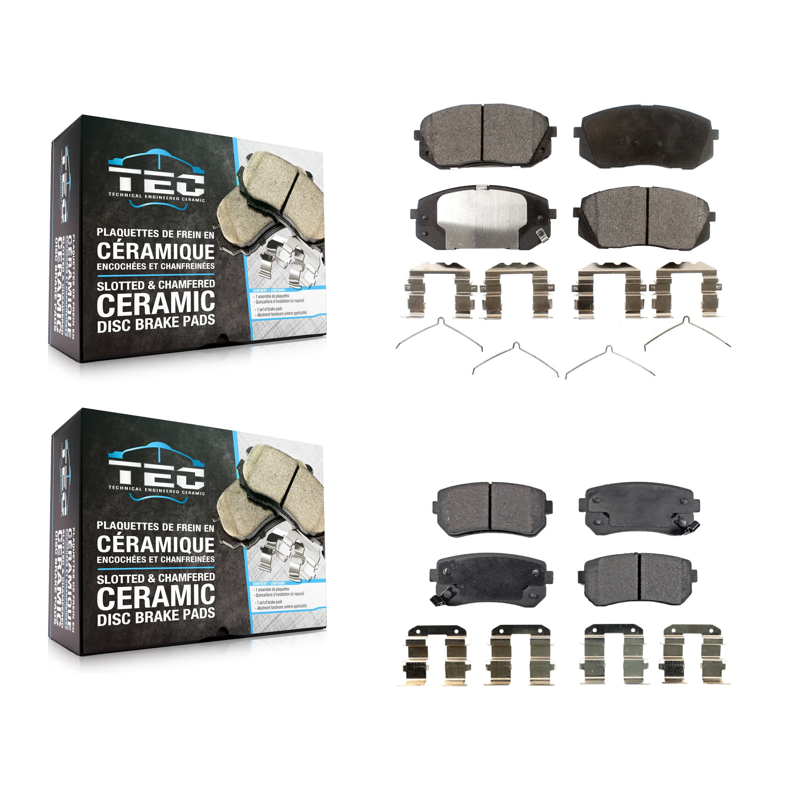 TEC - KTC-100306 - Front and Rear Disc Brake Pad Kits image 1