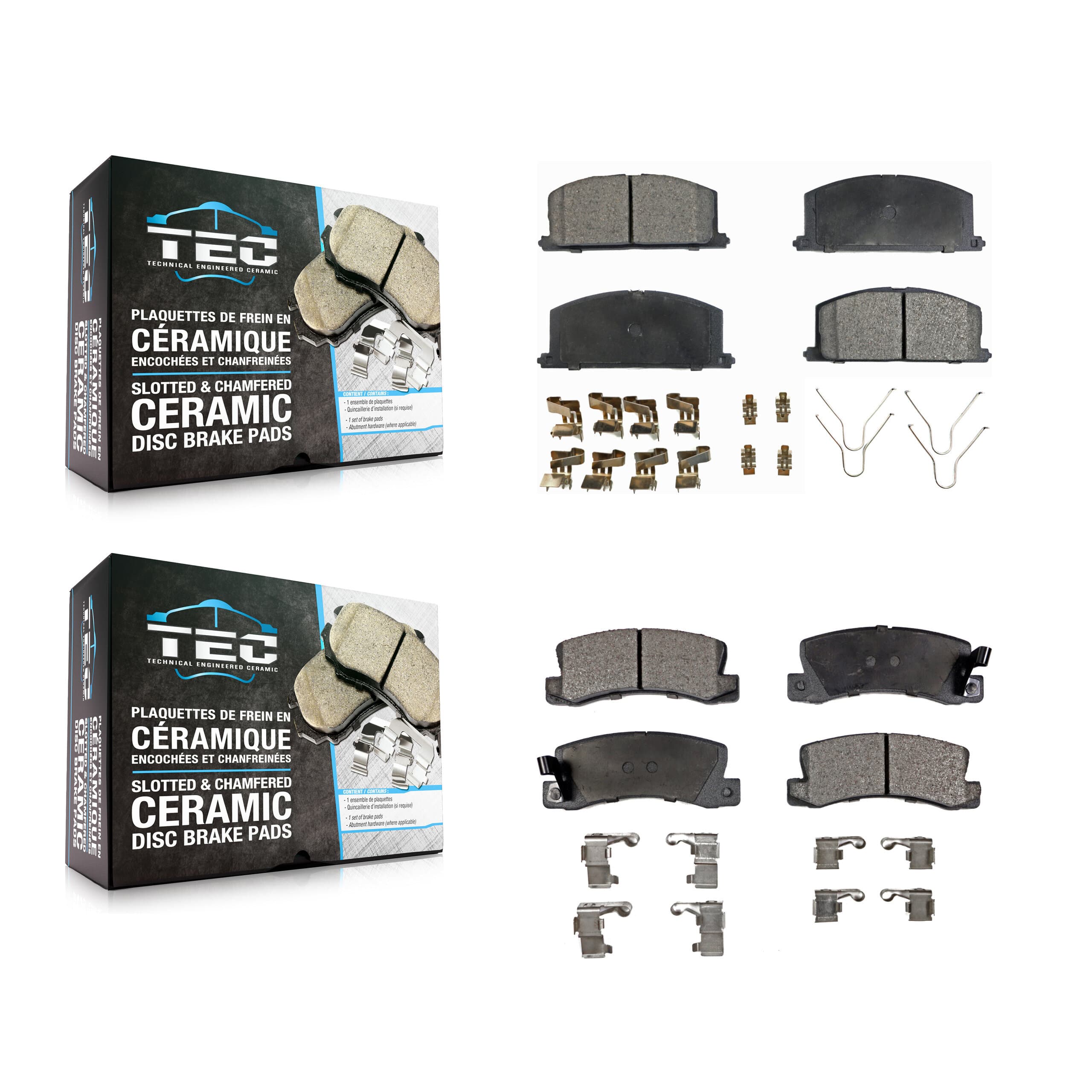 TEC - KTC-100320 - Front and Rear Disc Brake Pad Kits image 1